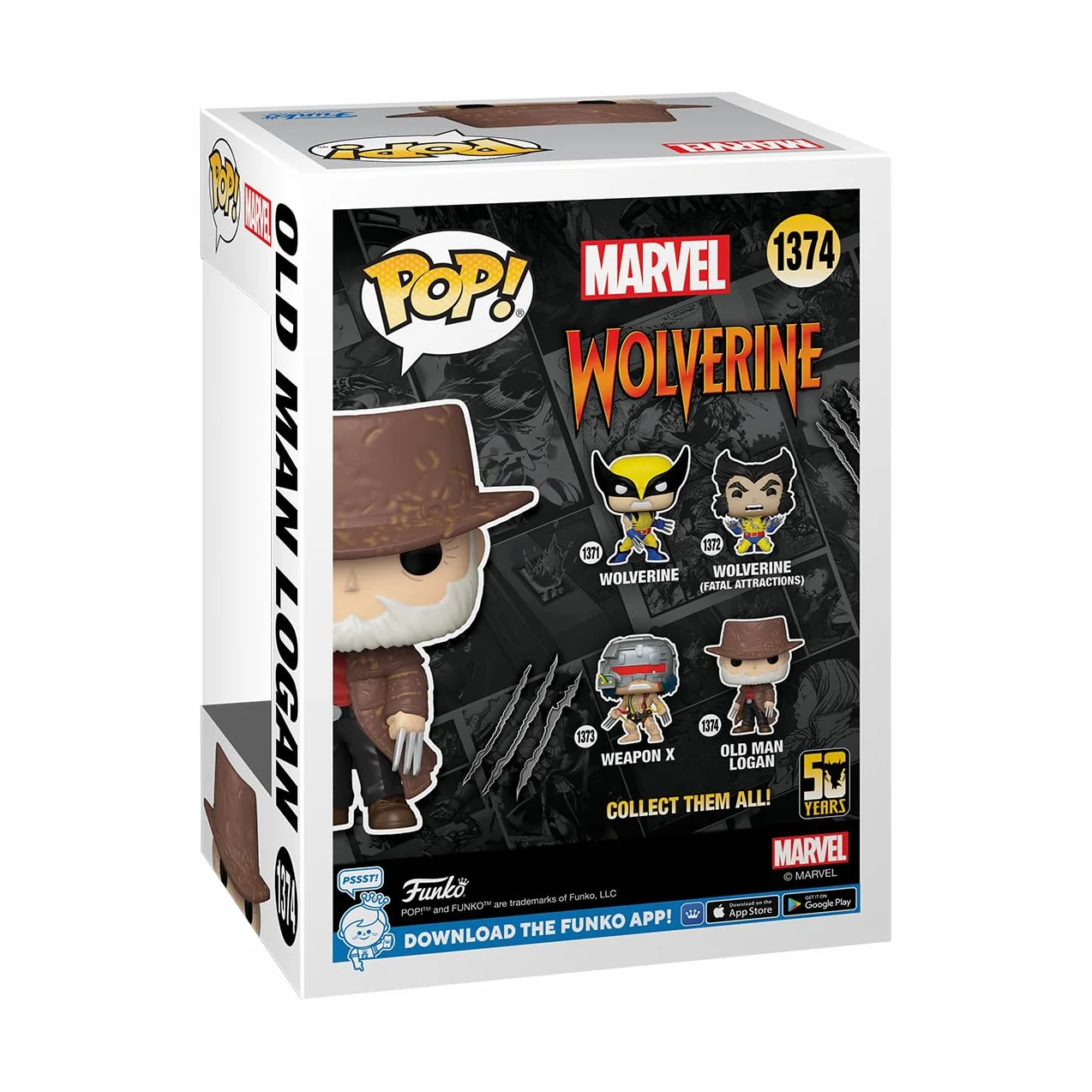 Funko POP! Marvel: Wolverine 50th - Ultimate Old Man Logan - X-Men - kolekcjonerska figurka winylowa - pomysł na prezent - oficjalny towar - zabawki dla dzieci i dorosłych - fani komiksów