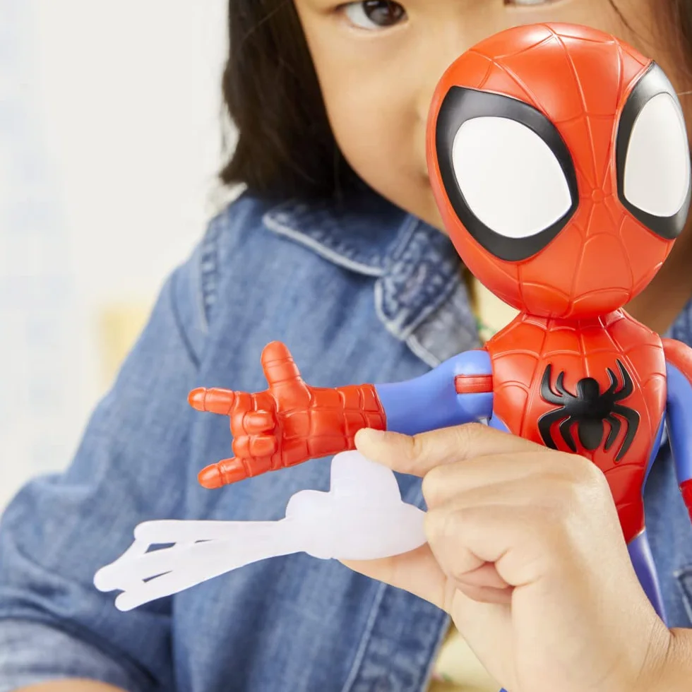 Superwielka figurka Spideya o wysokości 22,5 cm z serialu "Spidey i super-kumple" Marvela, zabawka dla przedszkolaków