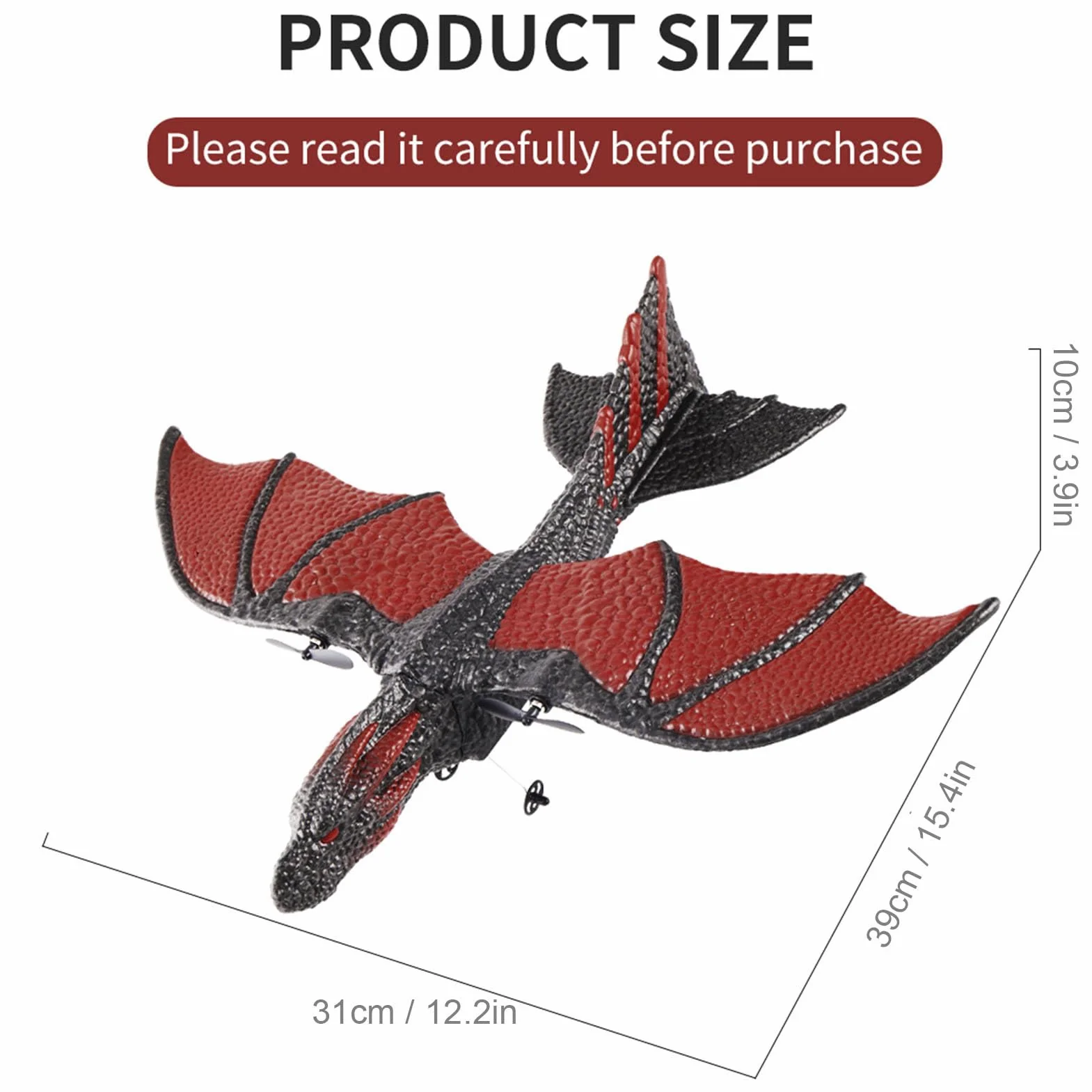 BuyWeek Zdalne sterowane samoloty, samolot RC 2,4 GHz Model zdalnego sterowania zabawka dla dzieci samolot