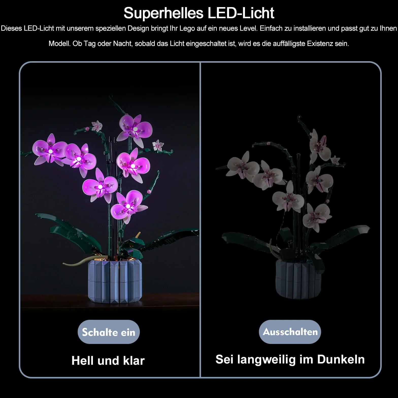 Zestaw oświetleniowy LED do LEGO Orchidea 10311, kolekcja botaniczna
