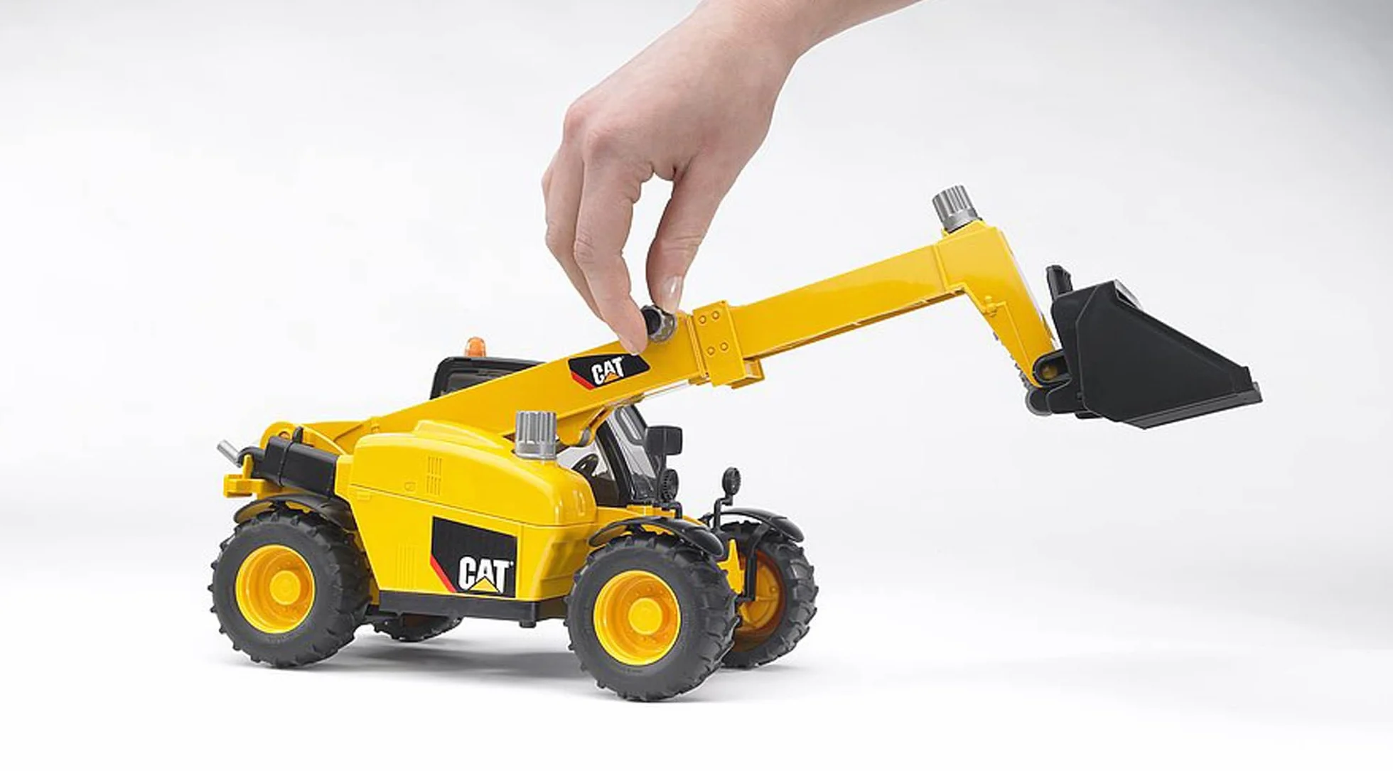 bruder 02141 - Ładowarka teleskopowa Caterpillar - 1:16 Pojazd budowlany, Plac budowy, Ładowarka, Zabawka
