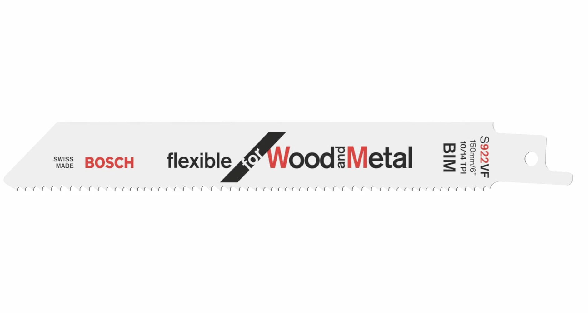 Bosch Professional 2x Brzeszczot do piły szablastej S 922 VF Flexible for Wood and Metal (Drewno, Metale żelazne, Tworzywo sztuczne, 150 mm, Osprzęt do Pił Szablastych)