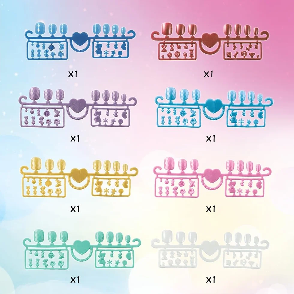 Aquabeads Nail Studio - Zestaw do manicure Princesses Disney, plastikowy, prostokątny, kreatywny - 35006
