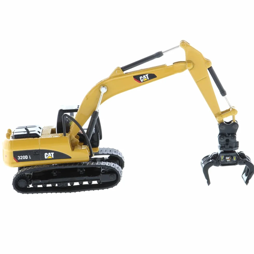 Caterpillar Diecast Masters 85652 - Koparka gąsienicowa z akcesoriami 320D, skala 1:87, ok. 11,7 x 4,5 x 4,8 cm, 14 lat i więcej