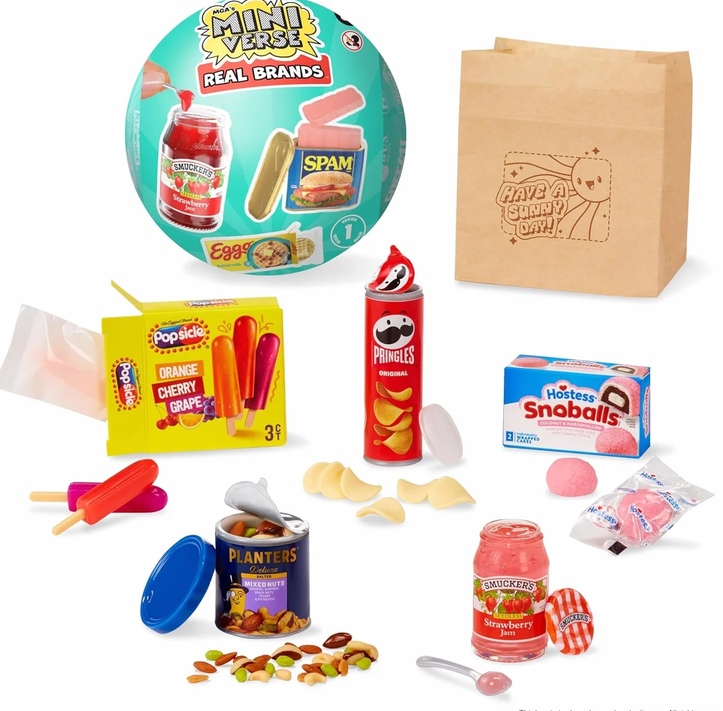 MGA's Miniverse Real Brands Mini Przedmioty Kolekcjonerskie Repliki Żywności Niejadalne dla 8+ Lat