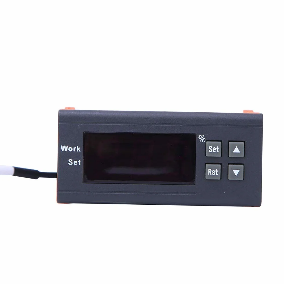 Regulator Wilgotności SVWL Regulator Wilgotności, Kontroler 8040 Higrostat 220V LED Cyfrowy Miernik Kontroli Wilgotności Powietrza z sondą Czujnika Temperatury 1% do 99%