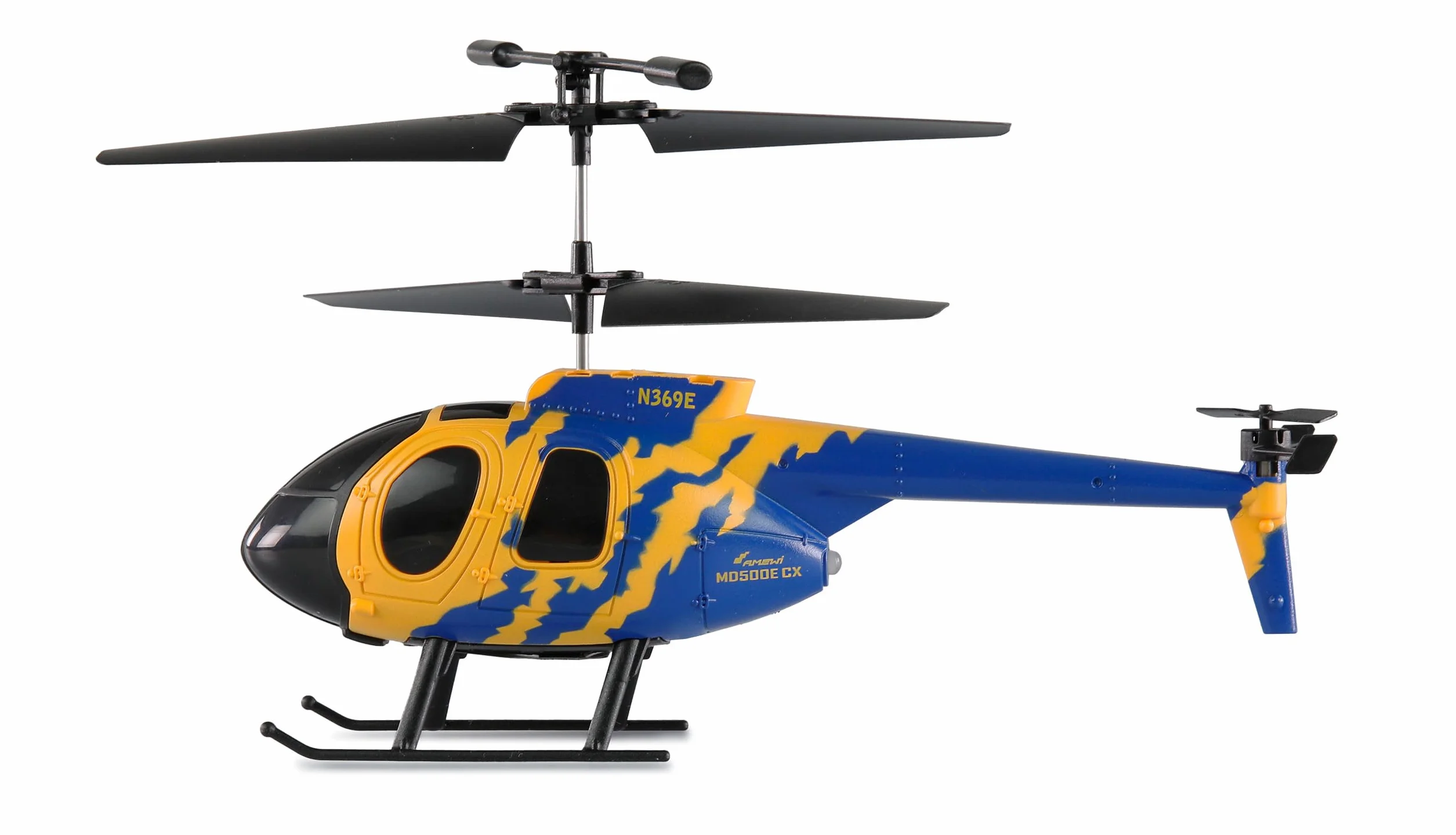 Amewi MD500E CX helikopter współosiowy 3-kanałowy RTF zdalnie sterowany heli helikopter dla początkujących, dla początkujących dzieci od 8 lat