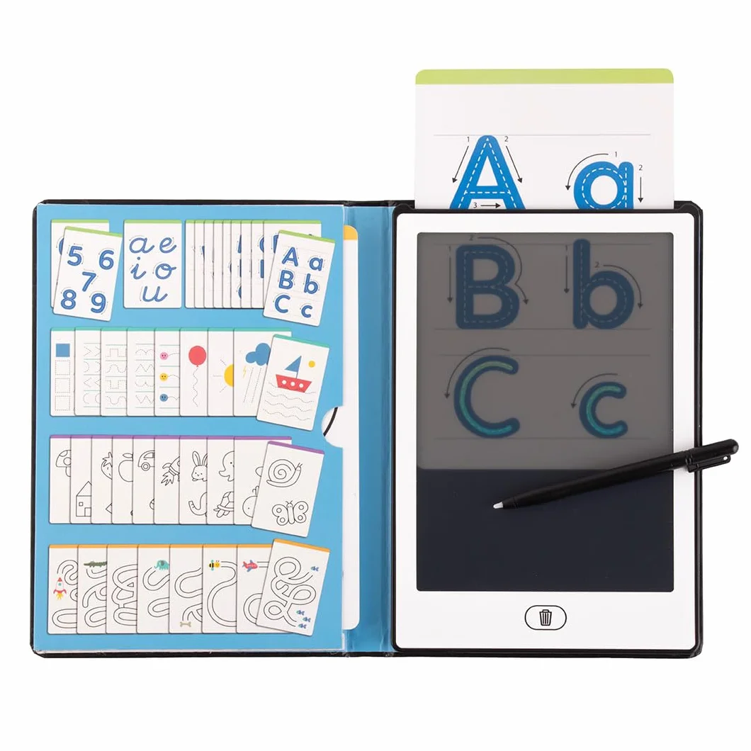 APLI Kids 20142 - Draw and Learn edukacyjna tablica LCD z szablonami do pracy grafomotorycznej
