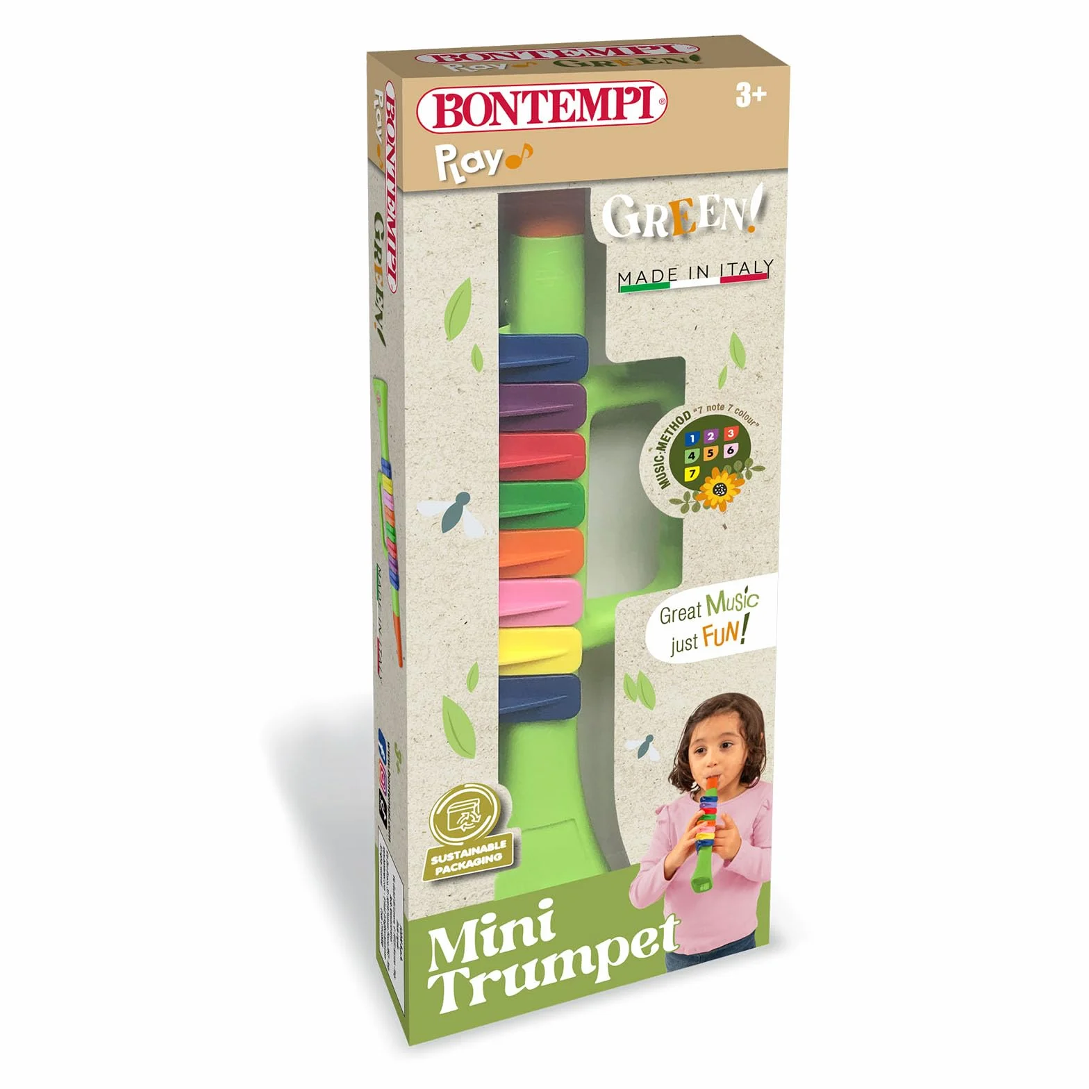 Bontempi Trąbka 270 mm Muzyczna Zabawka Dla Dzieci 3+