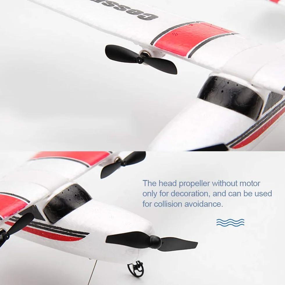 Goolsky RC samolot lotniczy Cessna 182 2,4 GHz 2CH dla dzieci i dorosłych, biały