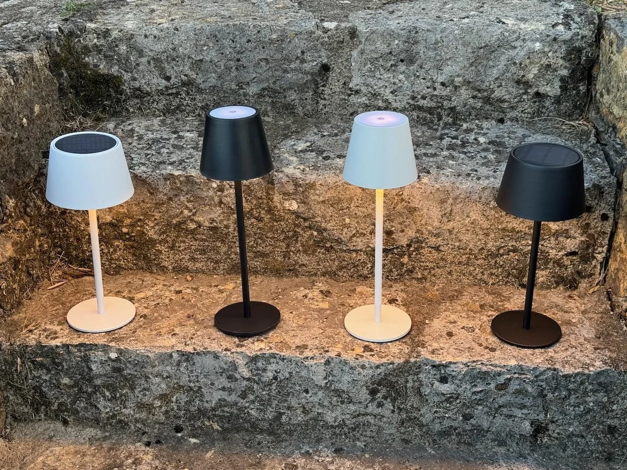 greenandco Akumulatorowa lampa stołowa, bezprzewodowa, do ponownego ładowania, ściemniana, z funkcją Touch Control, 3000-5000 K, CRI 90, 3600 mAh, nadaje się do użytku na zewnątrz, kolor: biały