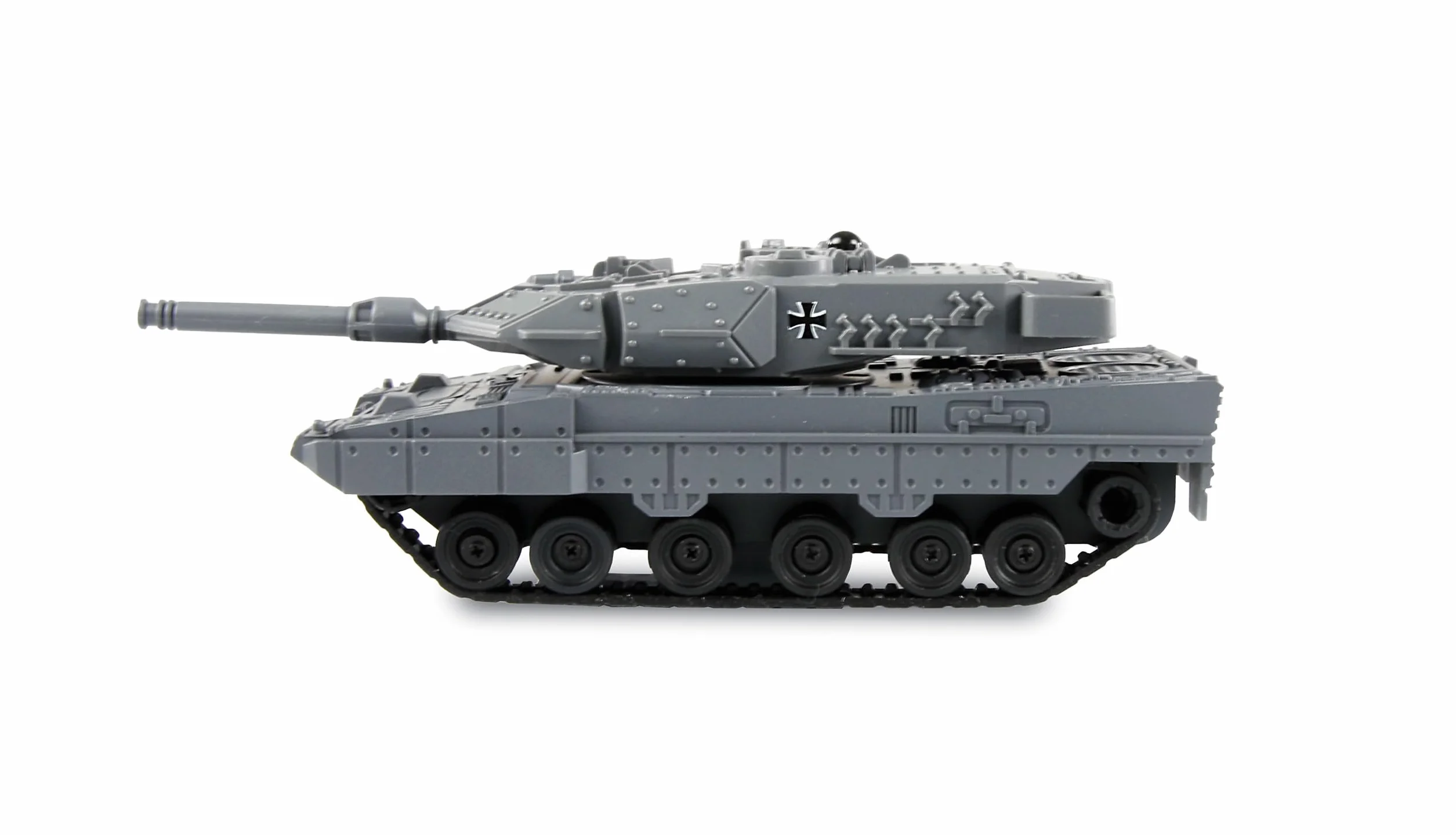 Amewi RC Leopard II mini czołg z funkcją IR-Battle zdalnie sterowany 1:72 RTR dla dzieci od 8 lat, szary