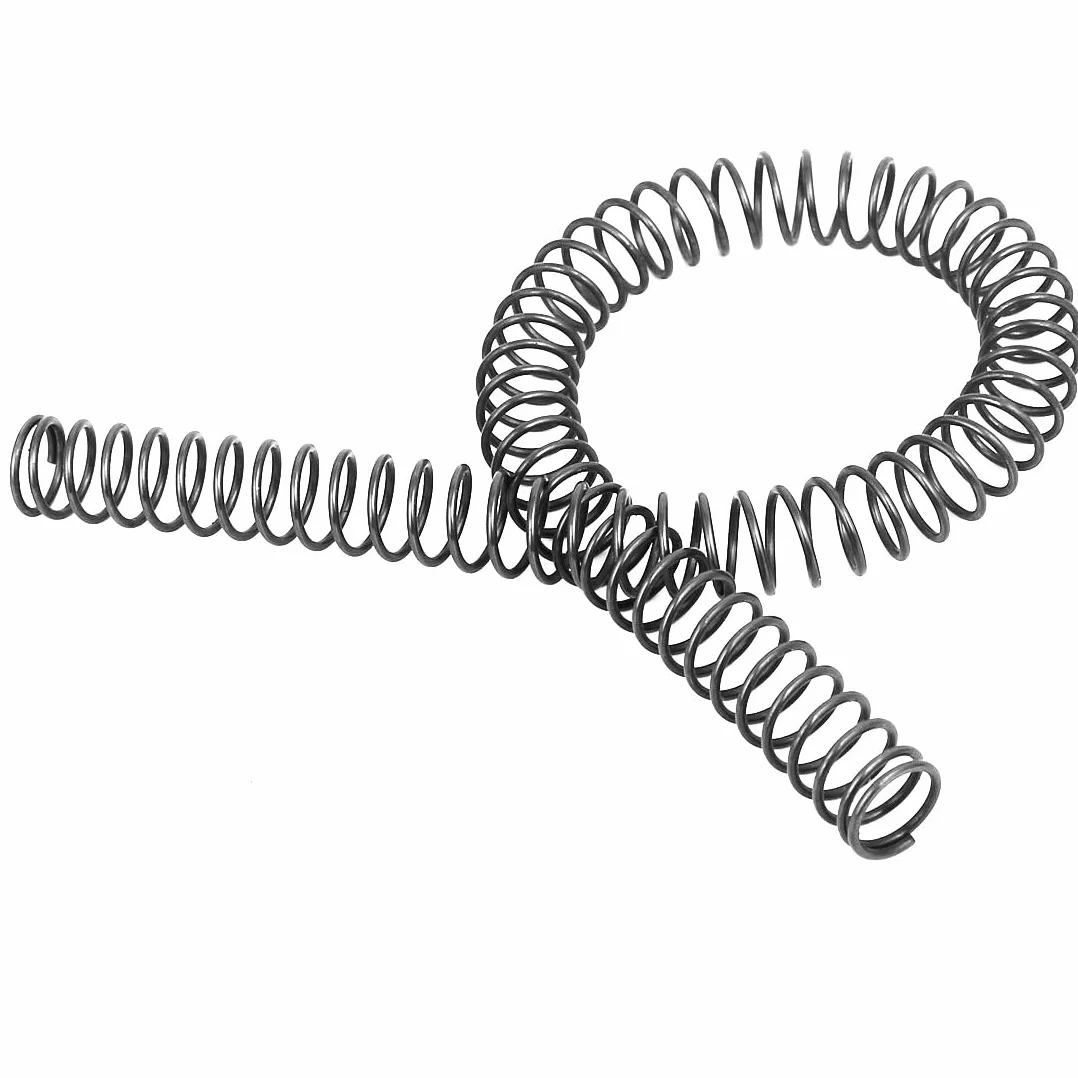 sourcing map 2 szt. kompresja sprężyna kablowa przemysłowa stal manganowa czarna 1,2 mm x 12 mm x 305 mm