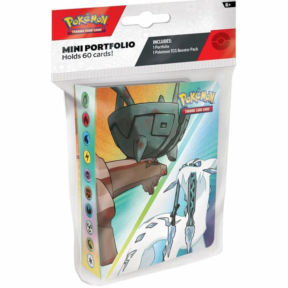 Pokémon TCG, mini portfolio i 1 pakiet wspomagający