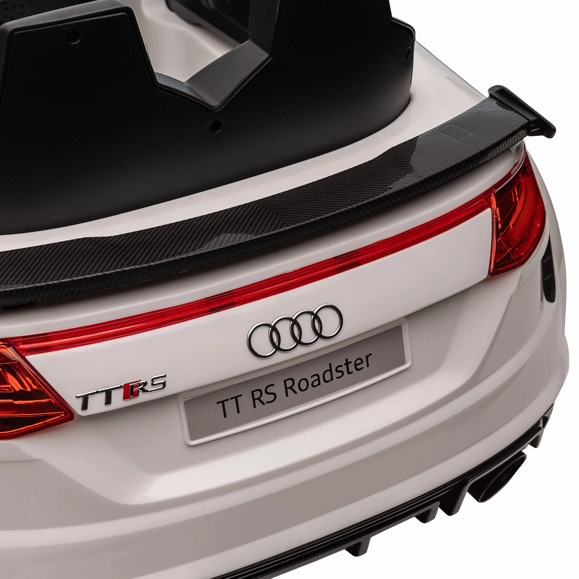 HOMCOM Elektryczny samochód dziecięcy Audi TT RS 12 V 30 W V. Maks. 3 km/h pilot zdalnego sterowania 2,4G Efekty dźwiękowe + światło białe