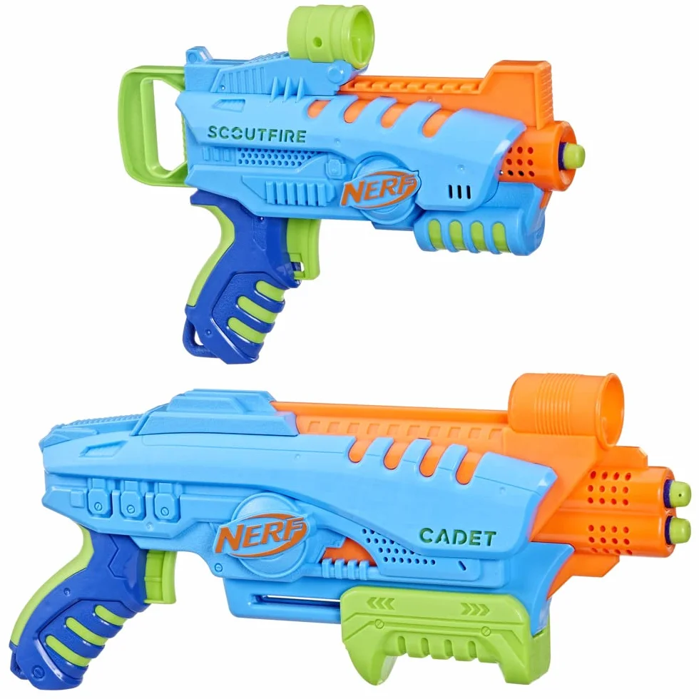Nerf Elite Junior Ultimate Zestaw Pistoletów, Wielokolorowy, 2 Sztuki
