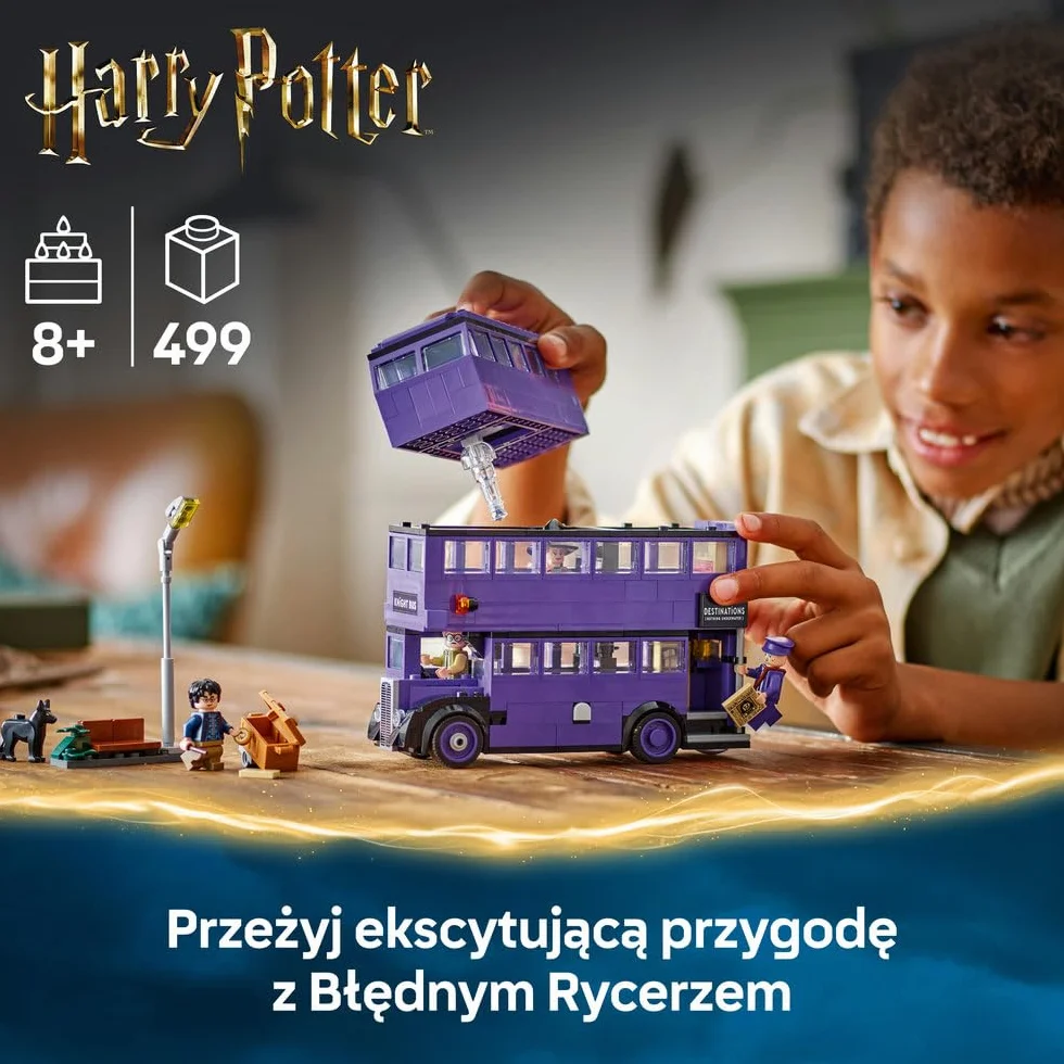 LEGO Harry Potter Przygoda na pokładzie Błędnego Rycerza 76446 model autobusu 5 postaci