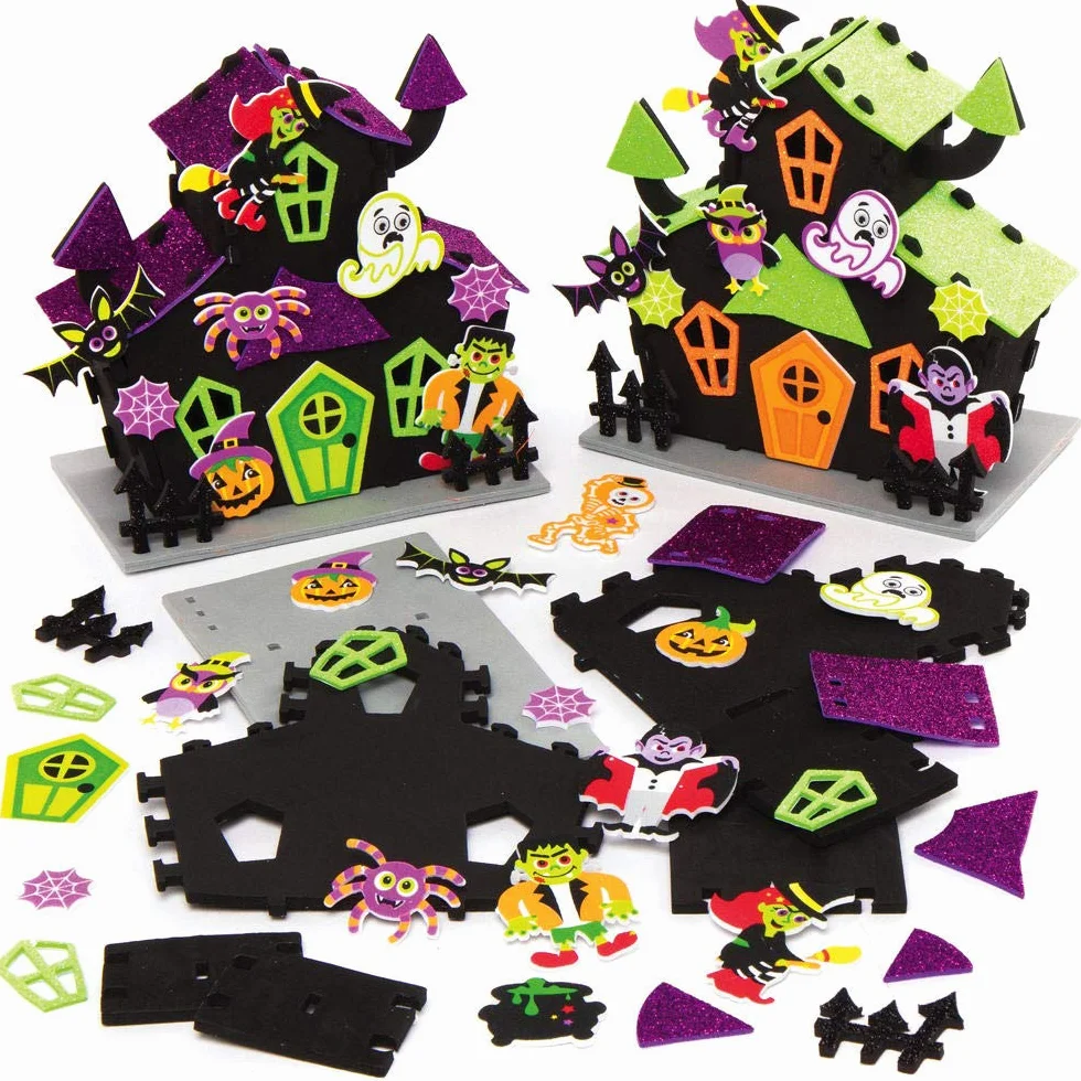 Baker Ross AX257 Halloween Nawiedzony Dom Zestaw 2 szt. Dekoracja