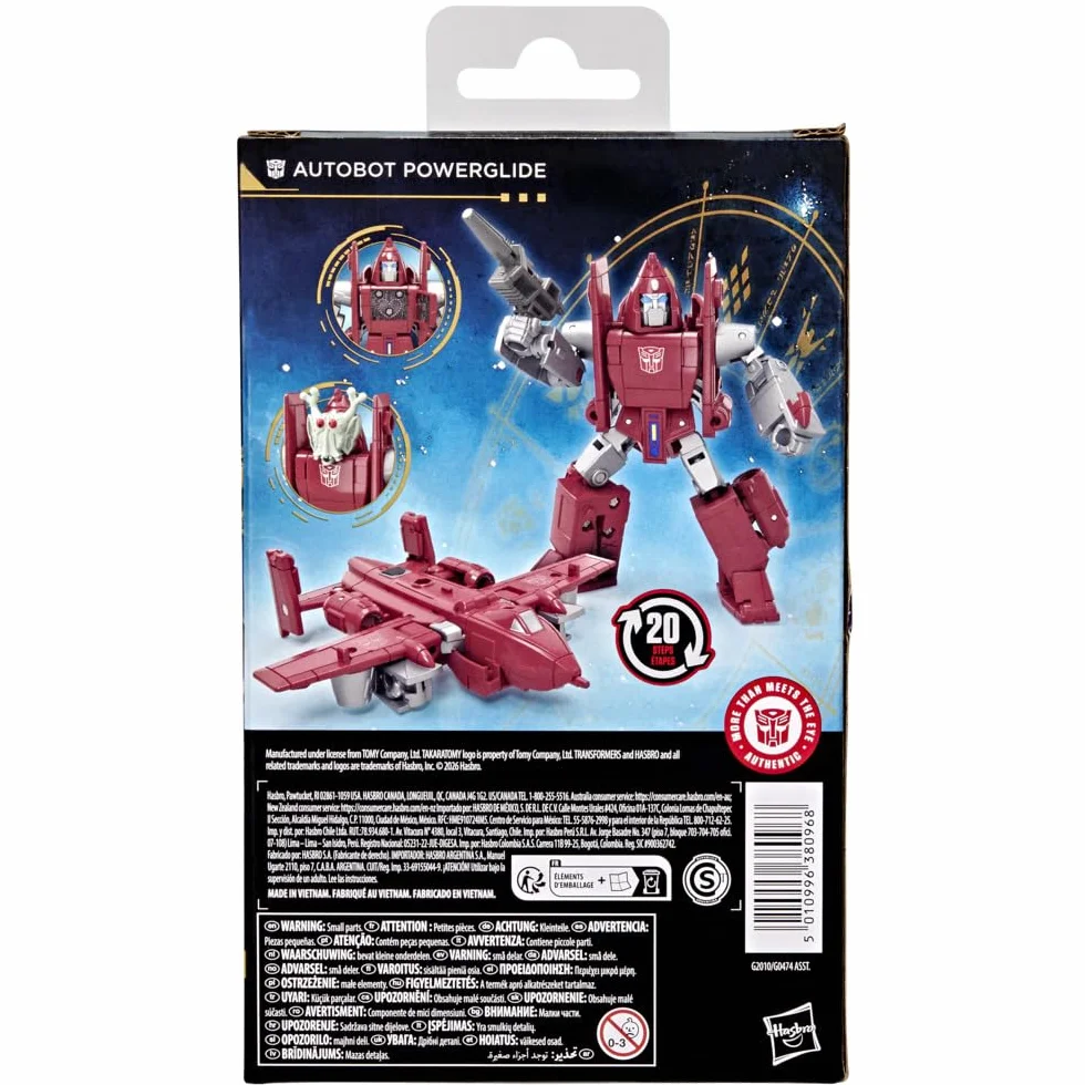 Transformers Age of the Primes Autobot Powerglide 11 cm Deluxe Class Figurka Przekształcająca się dla Dzieci od 8 lat