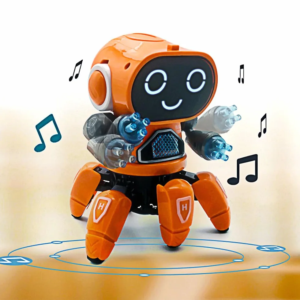 Robot zabawka dla dzieci, robot towarzyszący z kolorową projekcją światła, tańcem, śpiewem i chodzeniem, dla dzieci w wieku 4-12 lat, jako prezent urodzinowy