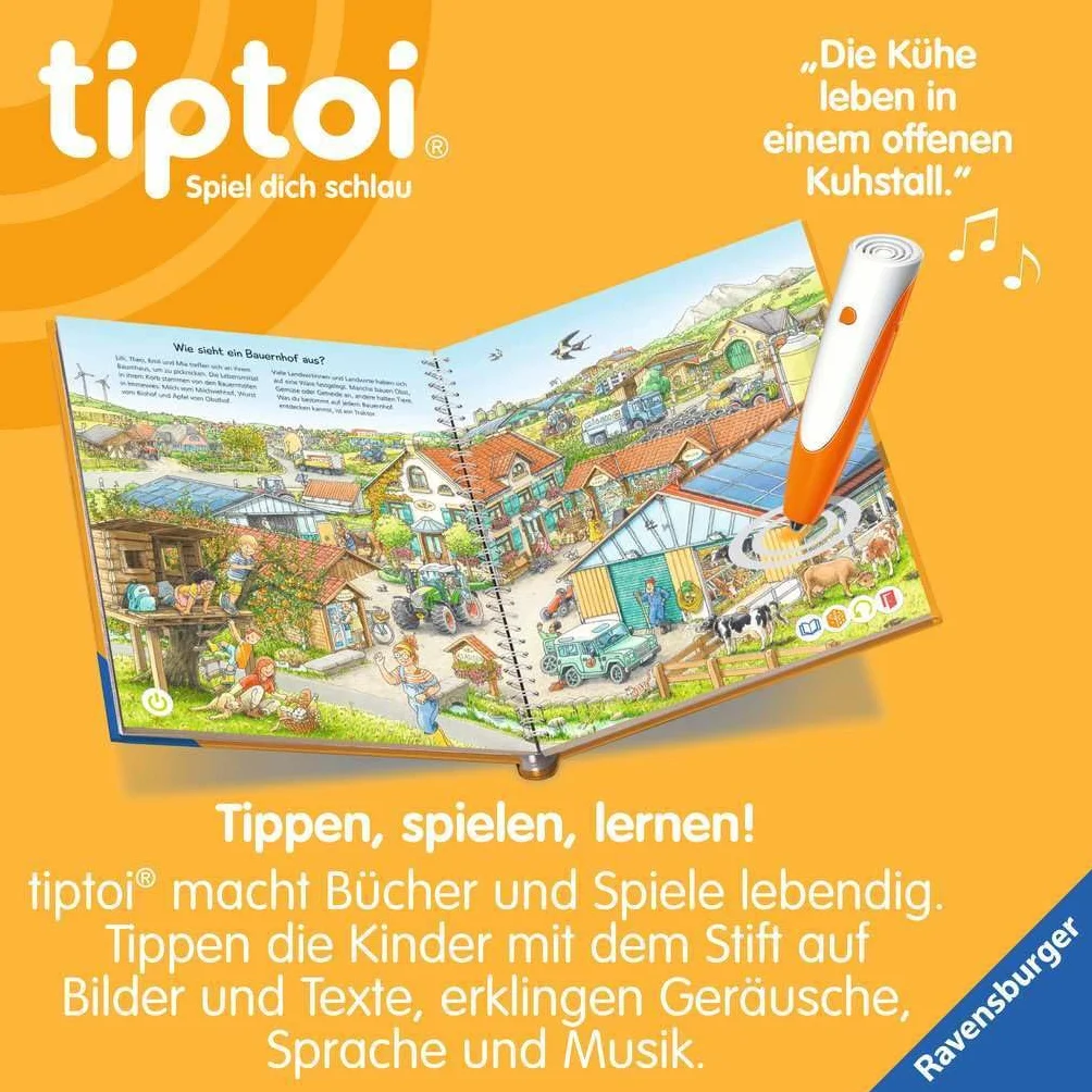 Ravensburger Tiptoi Elektroniczna Książka Edukacyjna, Wielokolorowy, Od 4 lat