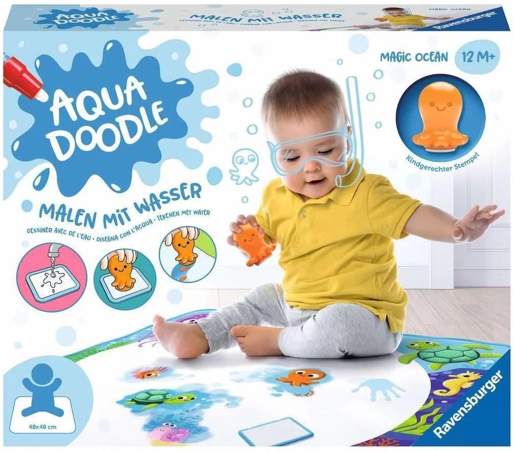 Ravensburger Aquadoodle Magic Ocean Zabawka, Żółty, Od 1 roku