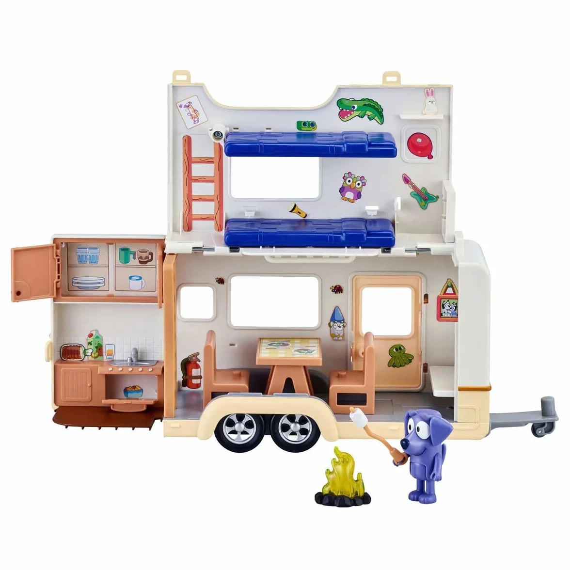 Bluey's Caravan Playset, 2.5-3 inch figures