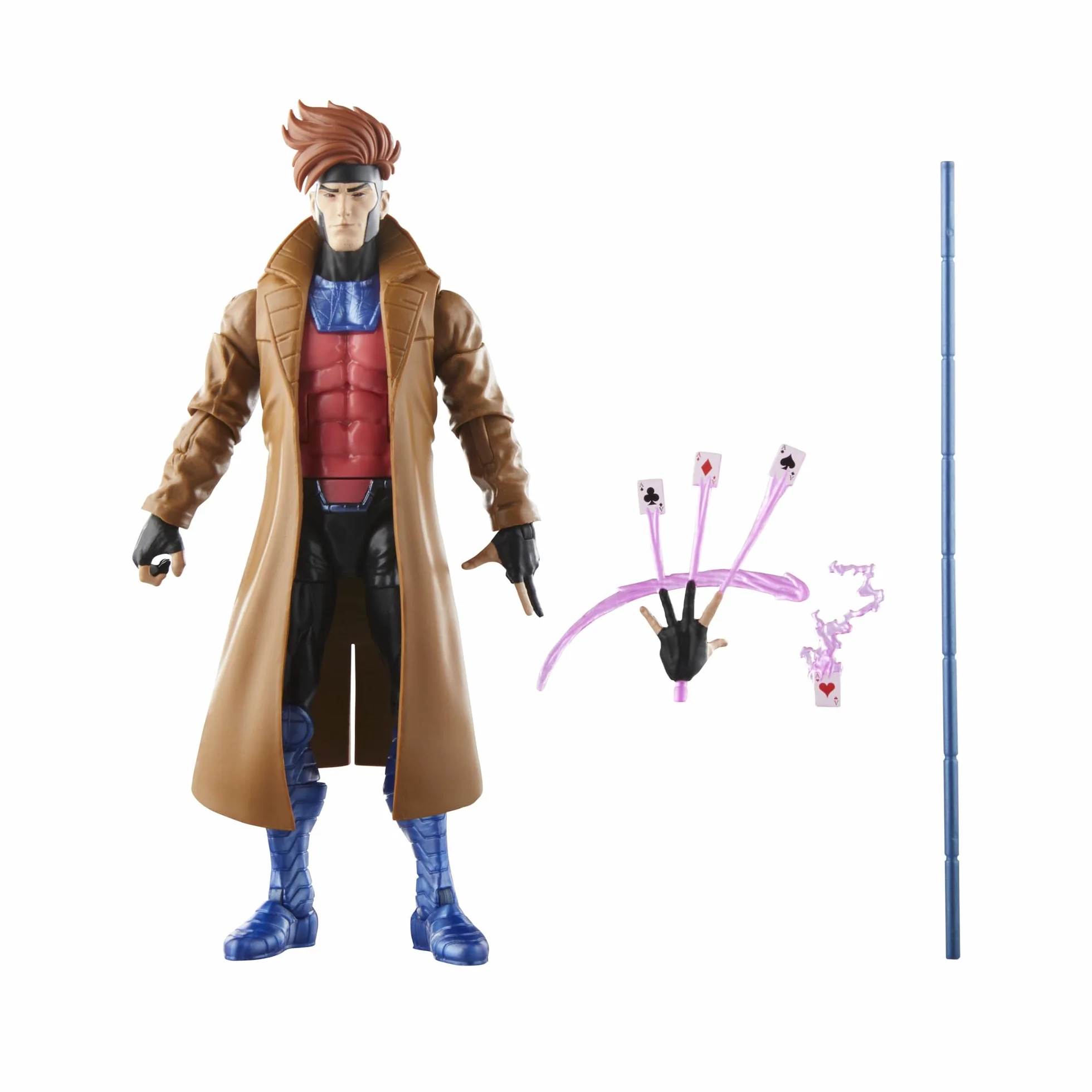 Hasbro Marvel Legends Series X-Men'97, figurka Gambit 15 cm, figurki Marvels Legends