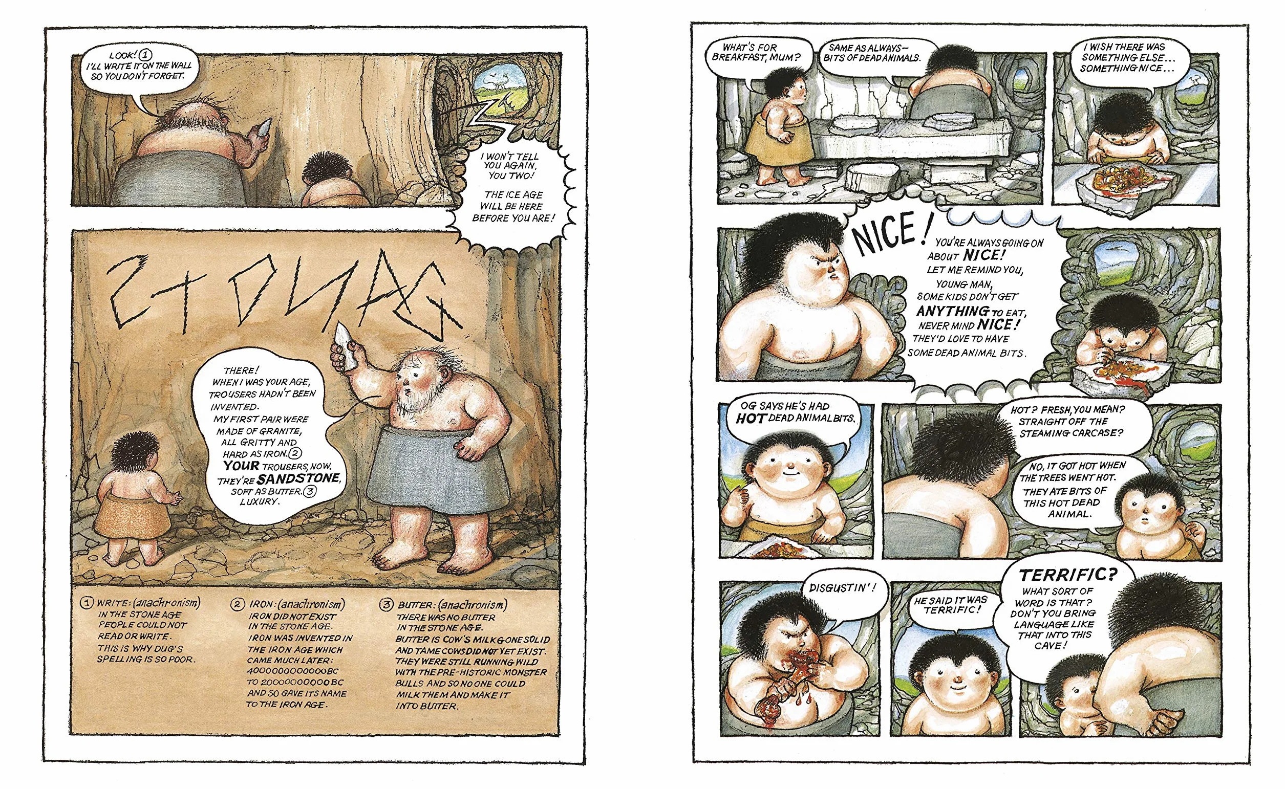UG: Boy Genius of the Stone Age and his Search for Soft Trousers: A funny, comic strip stone-age story