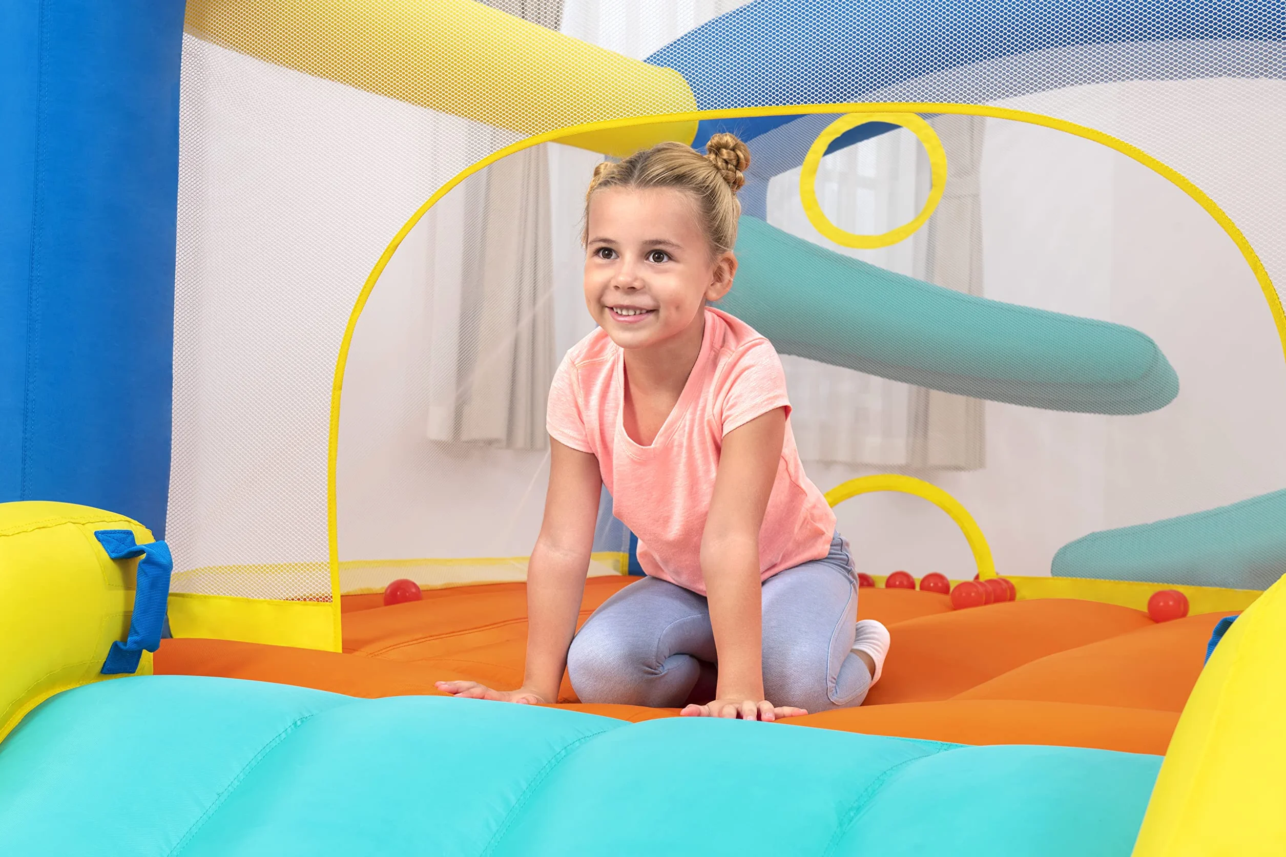 Bestway H2OGO zamek dmuchany z ciągłą dmuchawą Leap & Play 289 x 213 x 173 cm