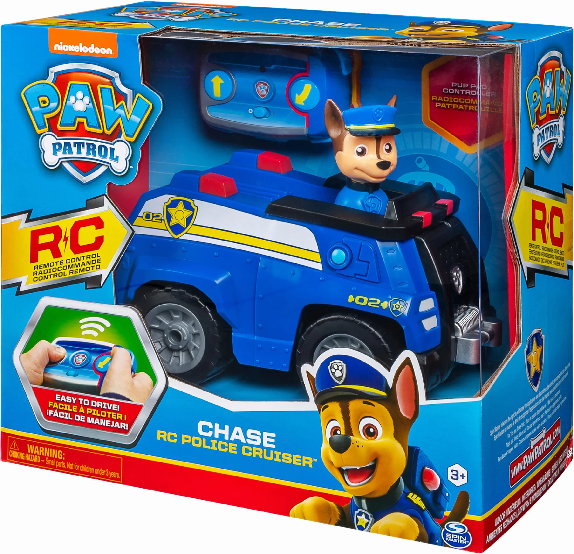 Psi Patrol Policyjny pojazd Chase dwukierunkowo sterowany z pilotem dla dzieci od 3 lat