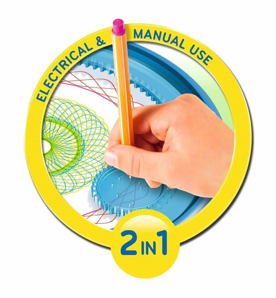 Ravensburger Spiral-Designer-Maschine, Zeichnen lernen für Kinder ab 6 Jahren, Kreatives Zeichen-Set für elektronisches oder manuelles Zeichnen
