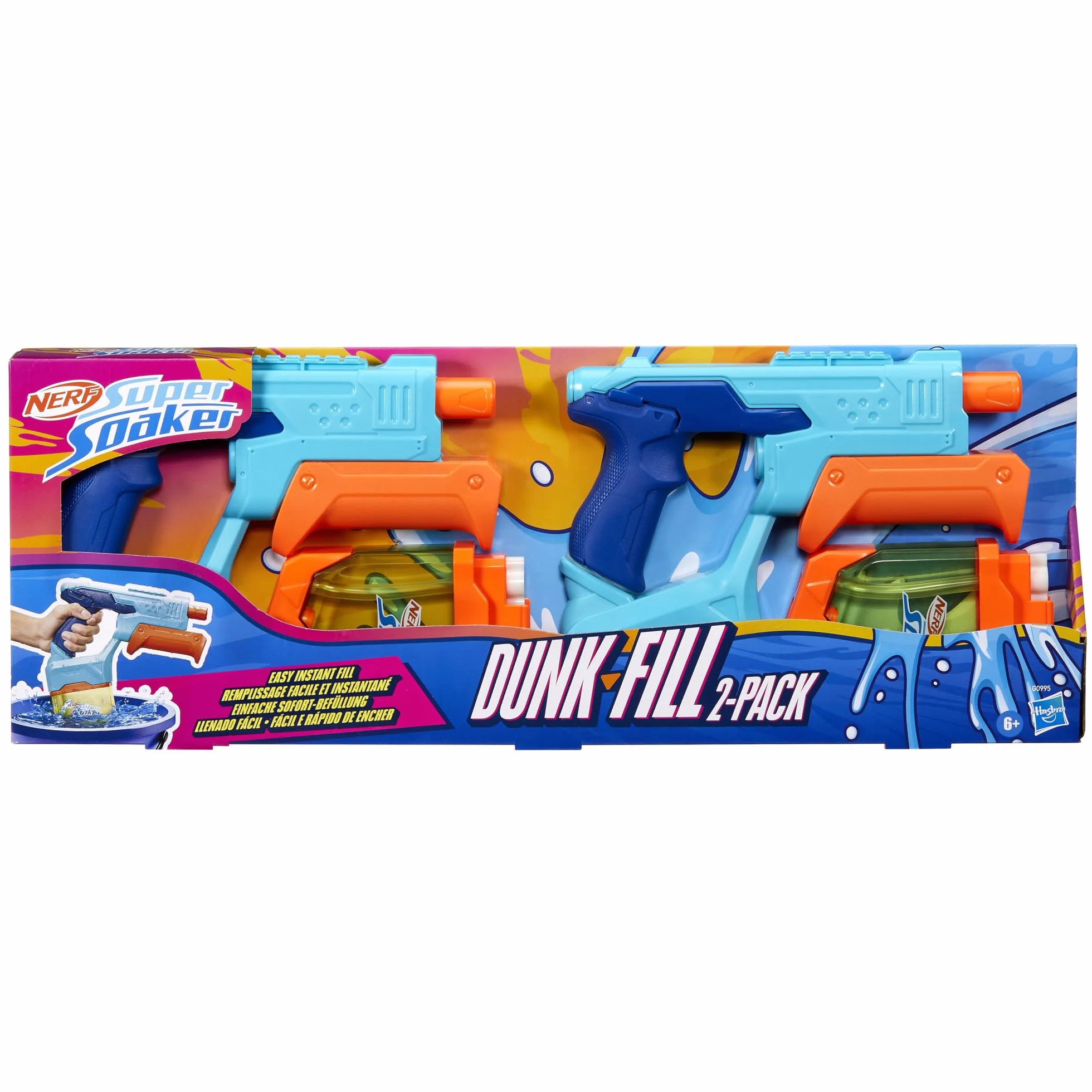 Dwupak wyrzutni wodnych Nerf Super Soaker Dunk-Fill