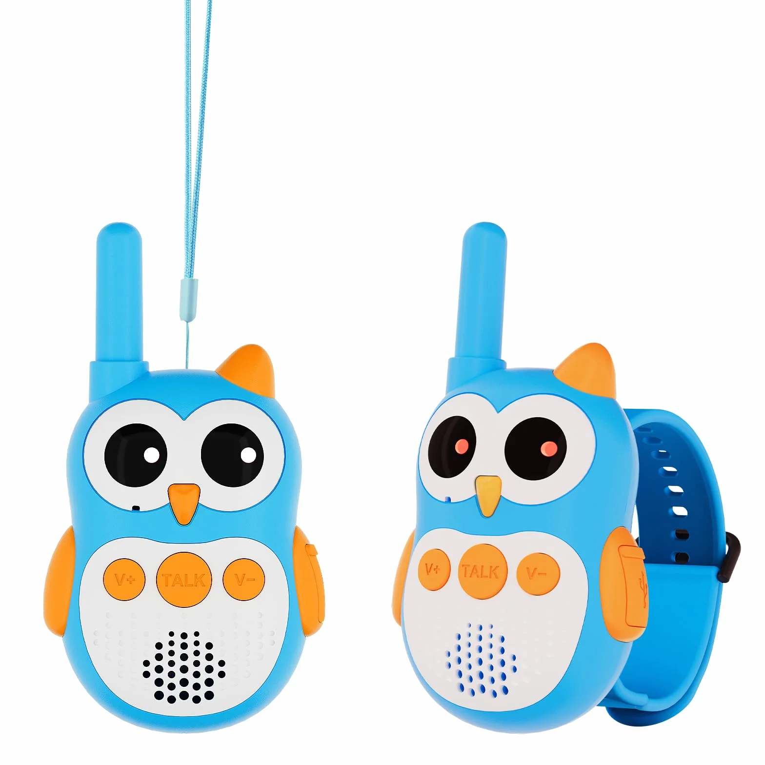 Retevis RT30W Dzieci Walkie Talkie ładowalne Sowa zabawkowe Krótkofalówki Zabawki Prezenty (1 para)