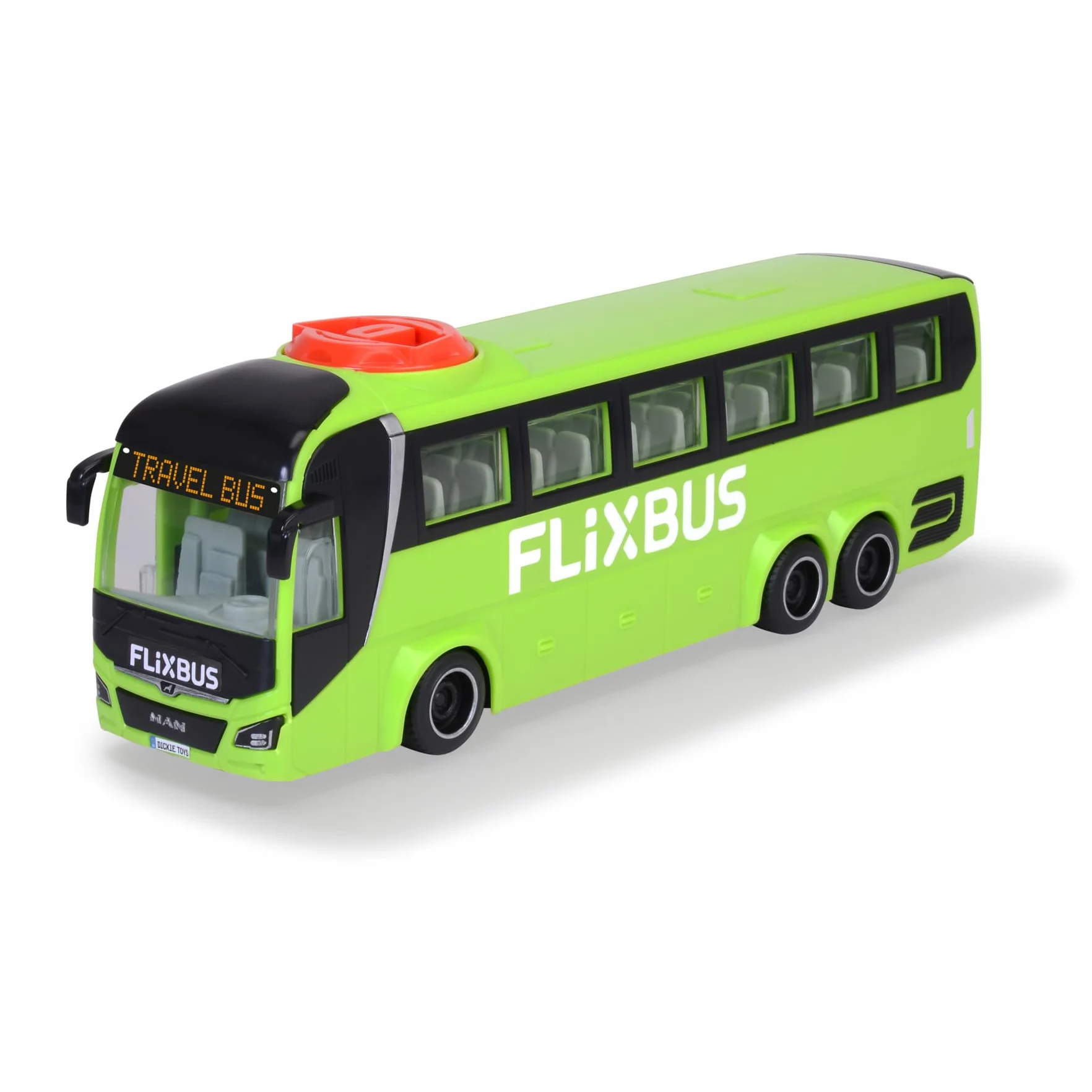 Dickie CITY MAN Flixbus autobus z otwieranymi elementami 26,5 cm
