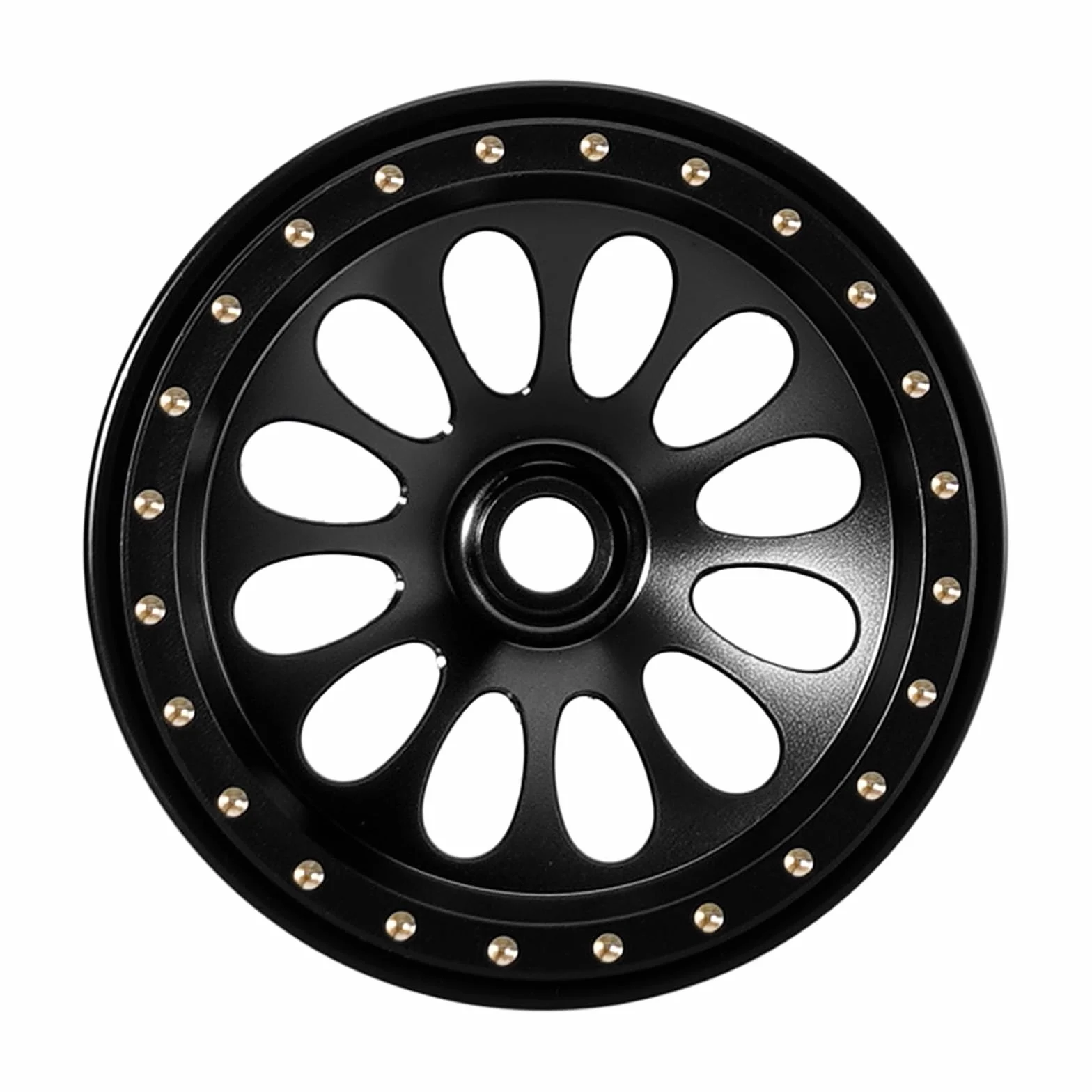INJORA D19 Ripple 0,7" zamiatanie kół z mosiądzu, powlekane, do 1/30 osiowych SCX30 (W7005)