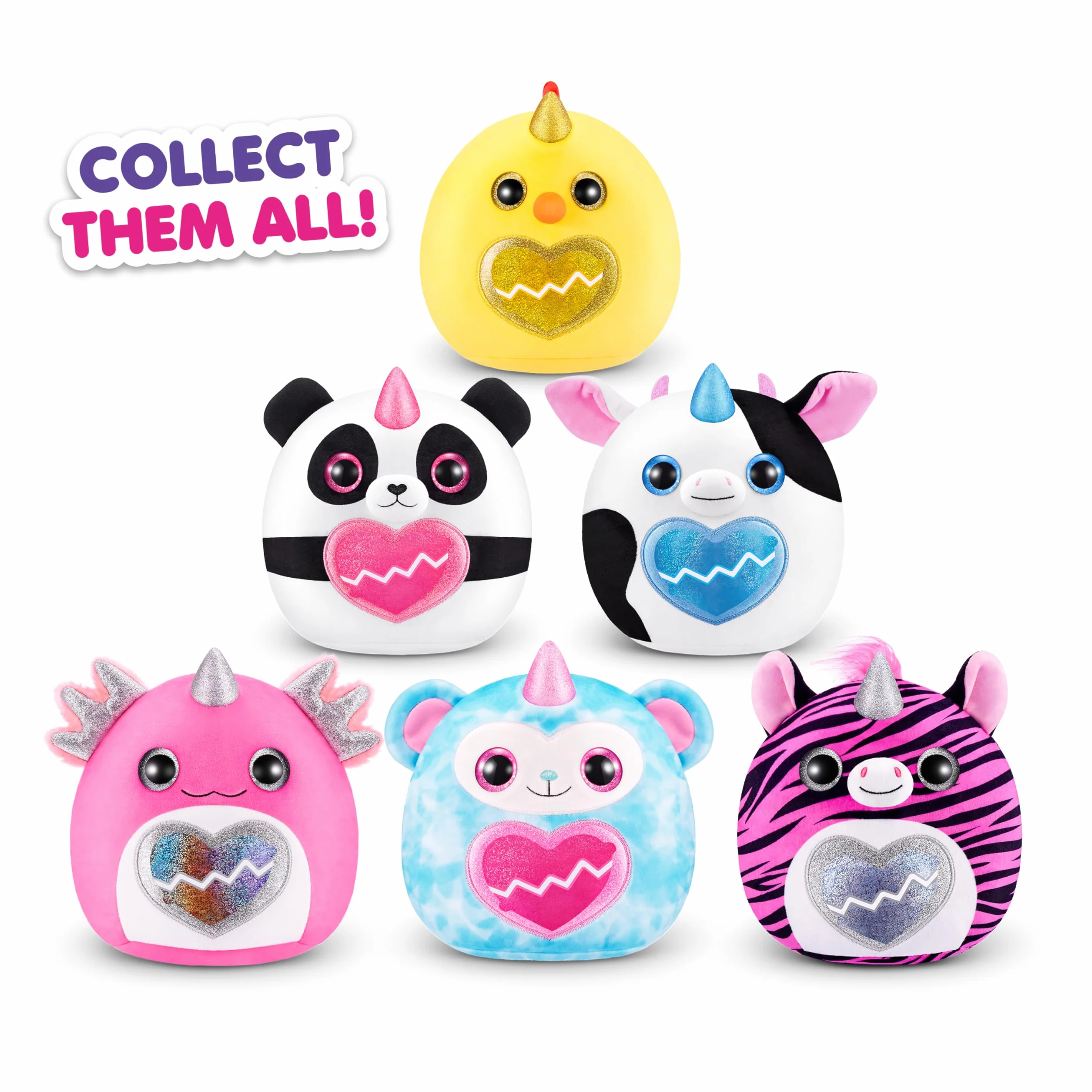 Rainbocorns Eggzania Mini Mania, Panda, by ZURU Plush Surprise Unboxing z miękką zabawką dla zwierząt, pomysł dla dziewczyn z wyobrażoną zabawą (Panda)