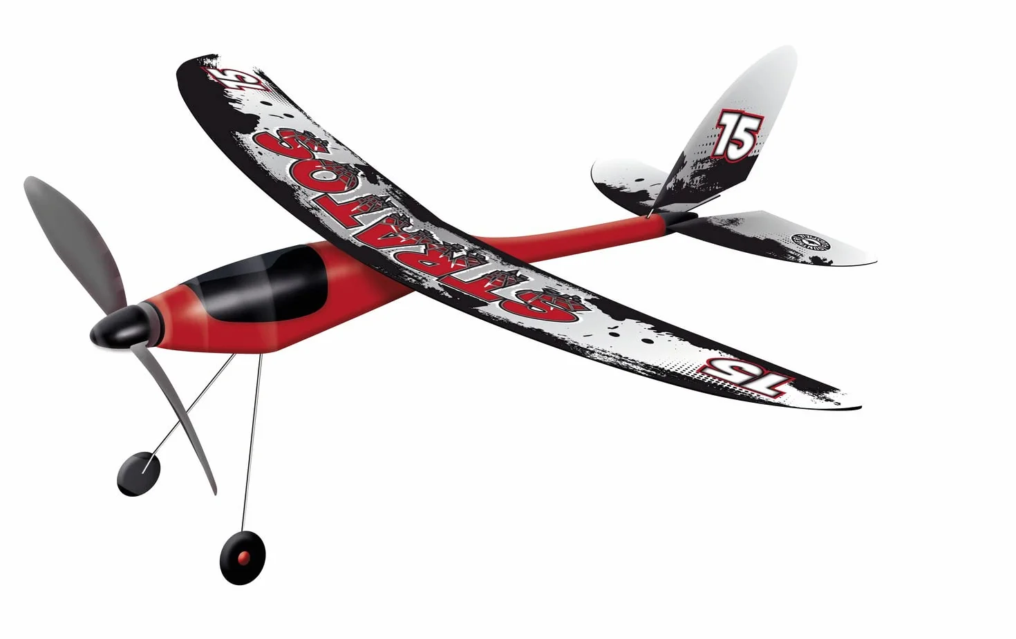 GÜNTHER FLUGSPIELE 1629 - silnik gumowy model lotniczy Stratos, ok. 53 x 50 cm
