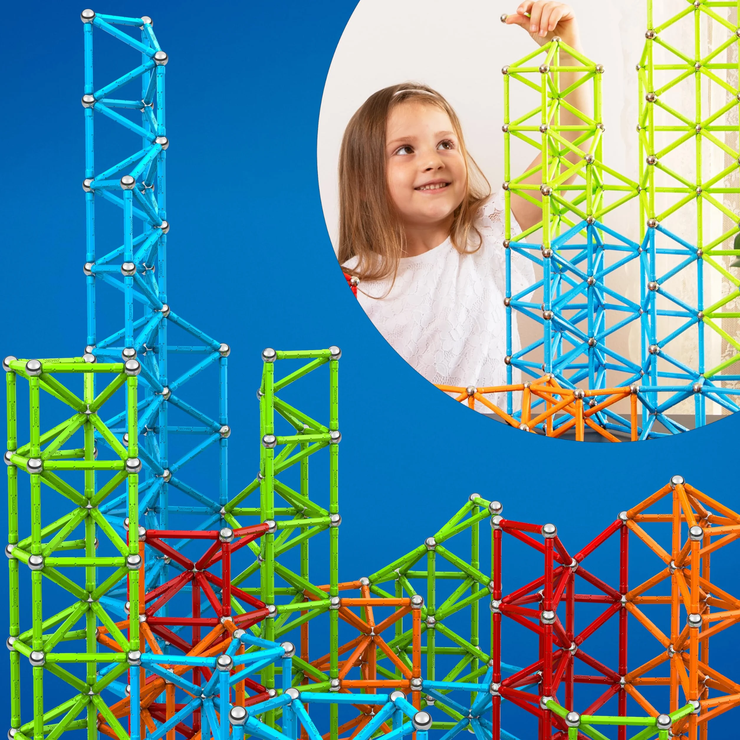 Geomag 371 Klasyczny Zestaw Budynków, Wielokolorowy