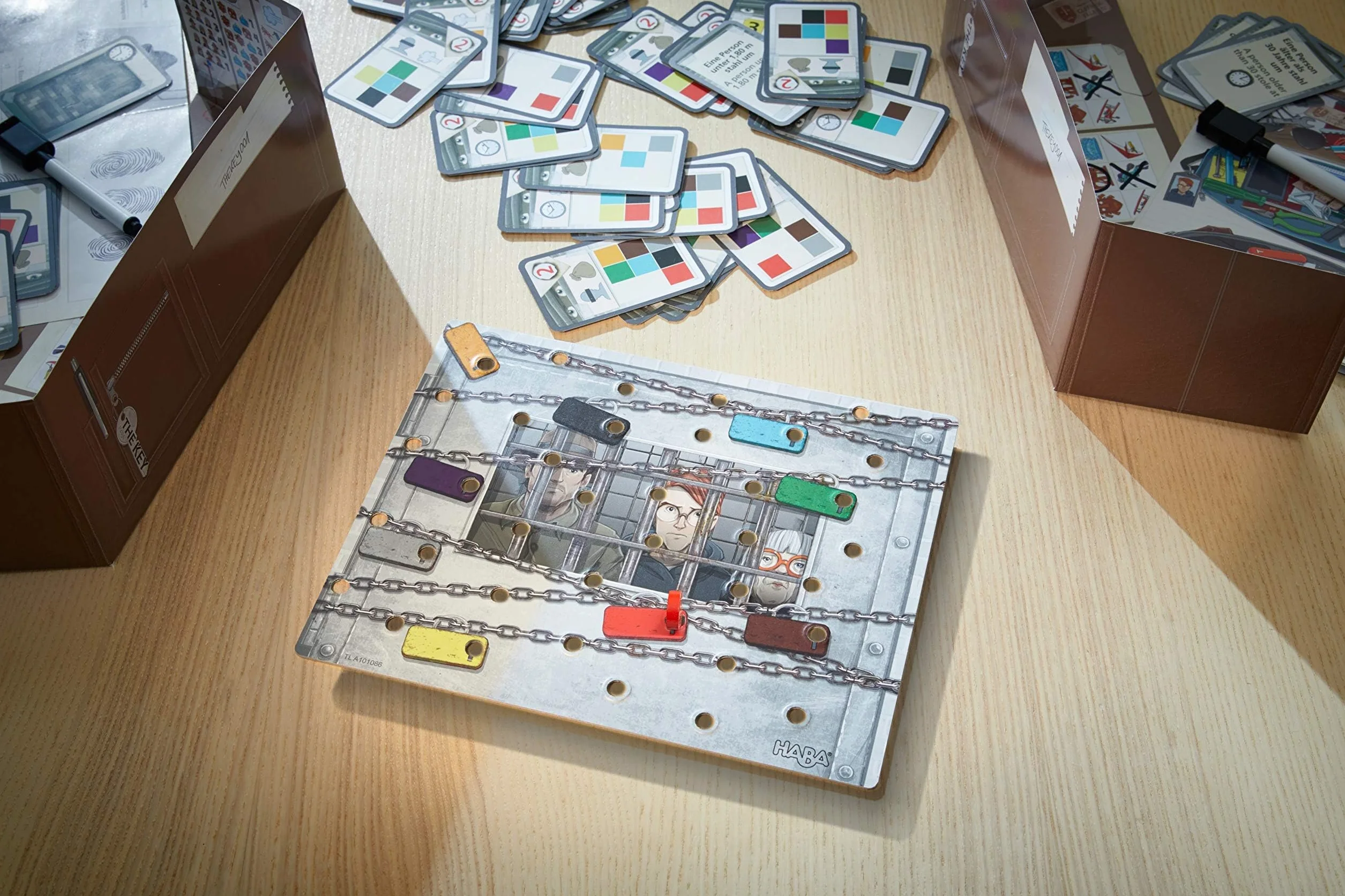 HABA 305543 The Key- Theft in Cliffrock Villa- An investigation game for 1 to 4 clever detectives ages 8 and up- English Instructions (Made in Germany)