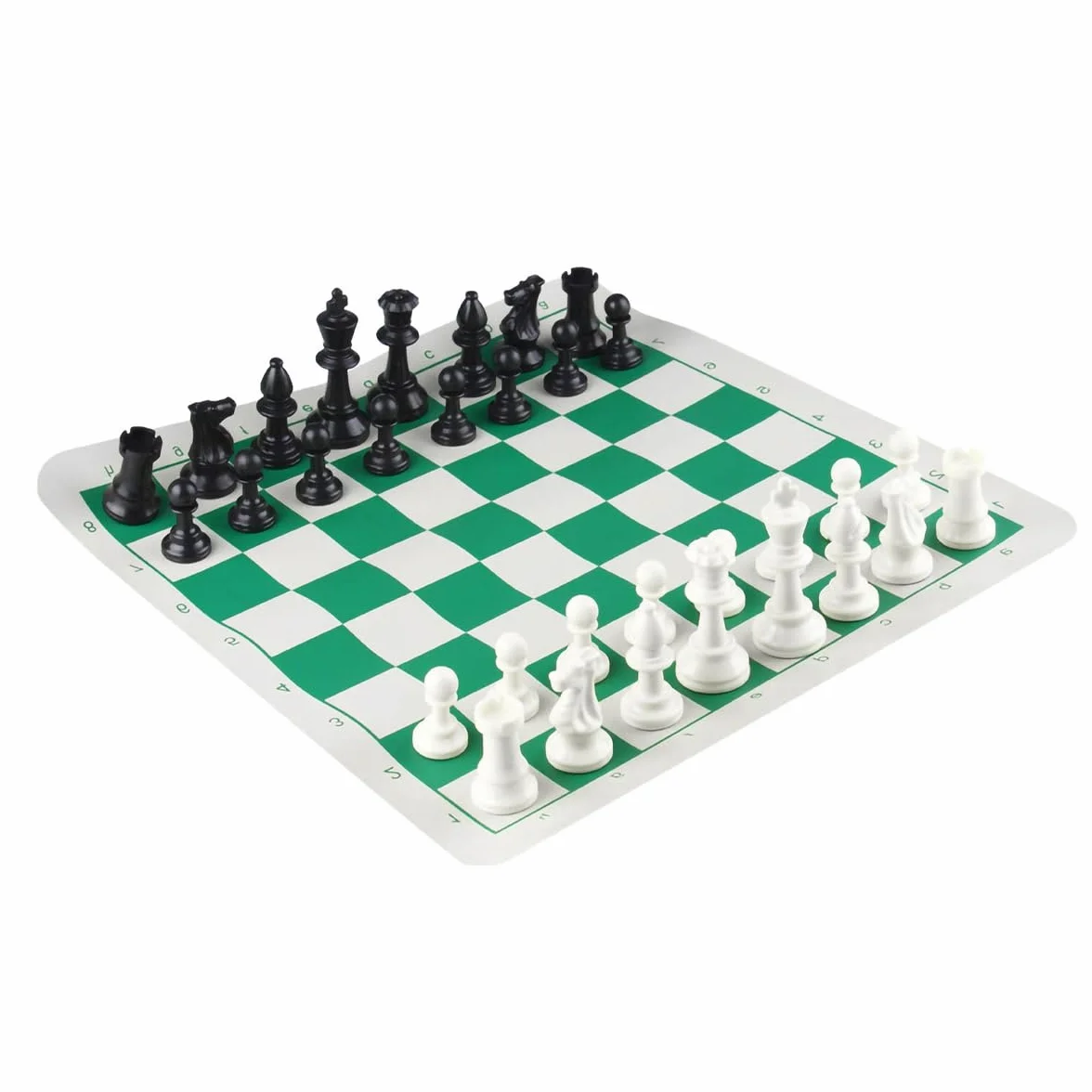 Turniejowa mata szachowa, przenośna, zwijana szachownica, PU, szachy, zwijana szachownica, lekka i antypoślizgowa
