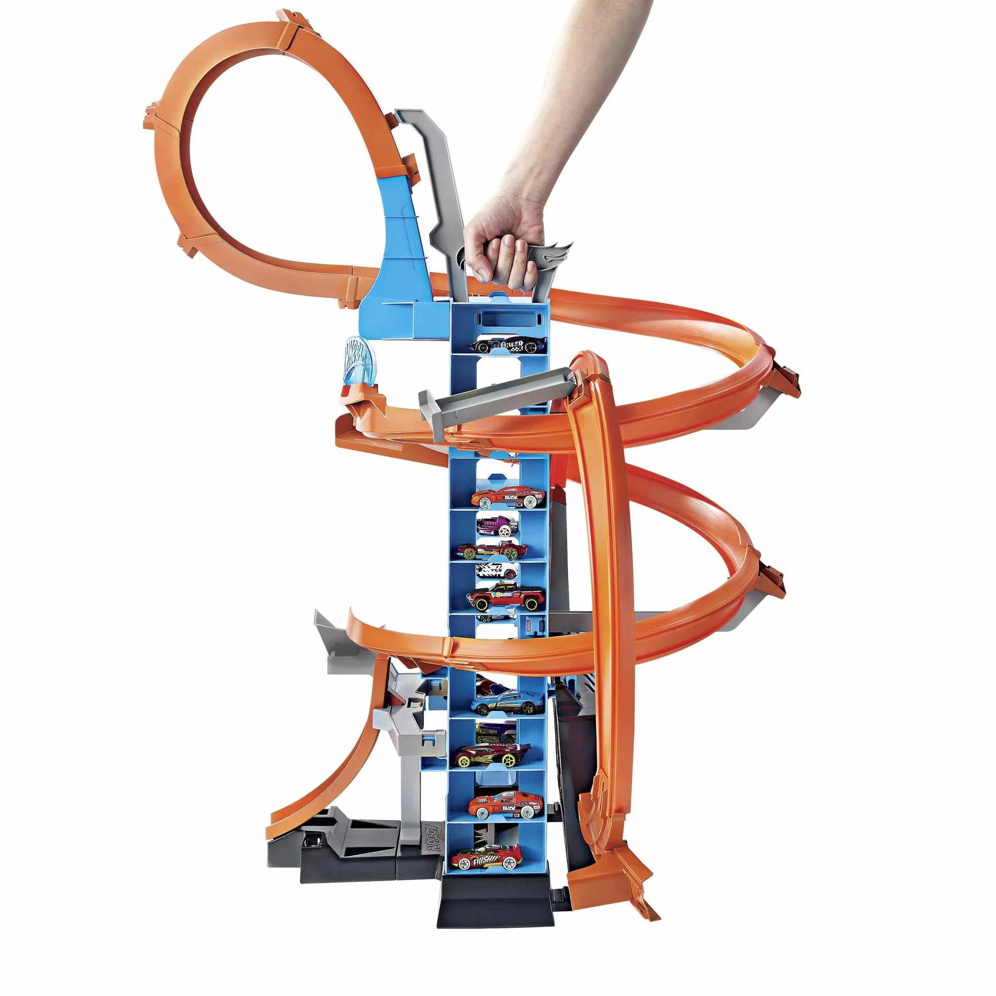 Hot Wheels, Wieża Podniebne Kraksy Zestaw Do Zabawy + 1 Samochodzik GWT39