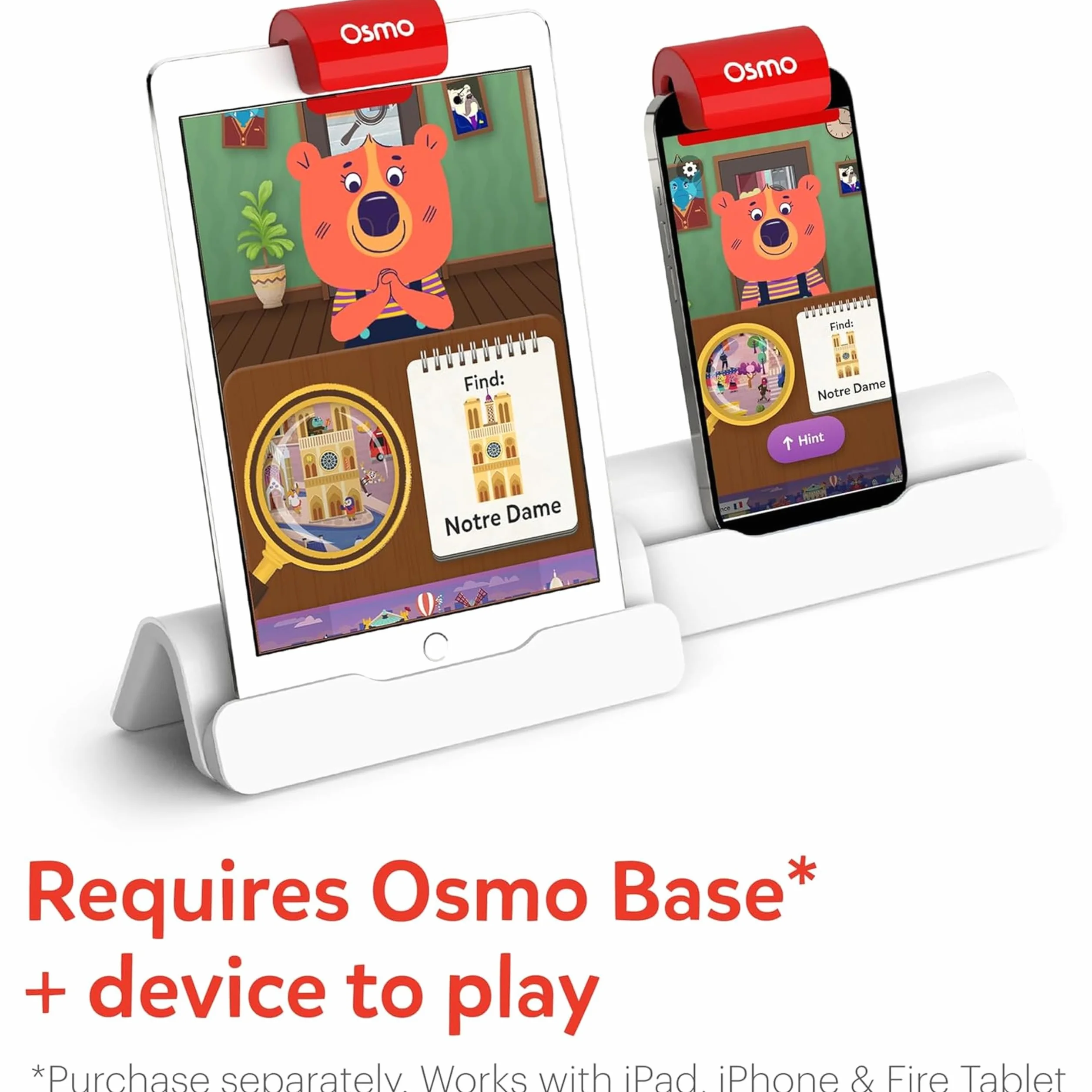 Osmo - Detective Agency - Ages 5-12 - Solve Global Mysteries - STEM Toy - For iPad or Fire Tablet (Osmo Base Required)
