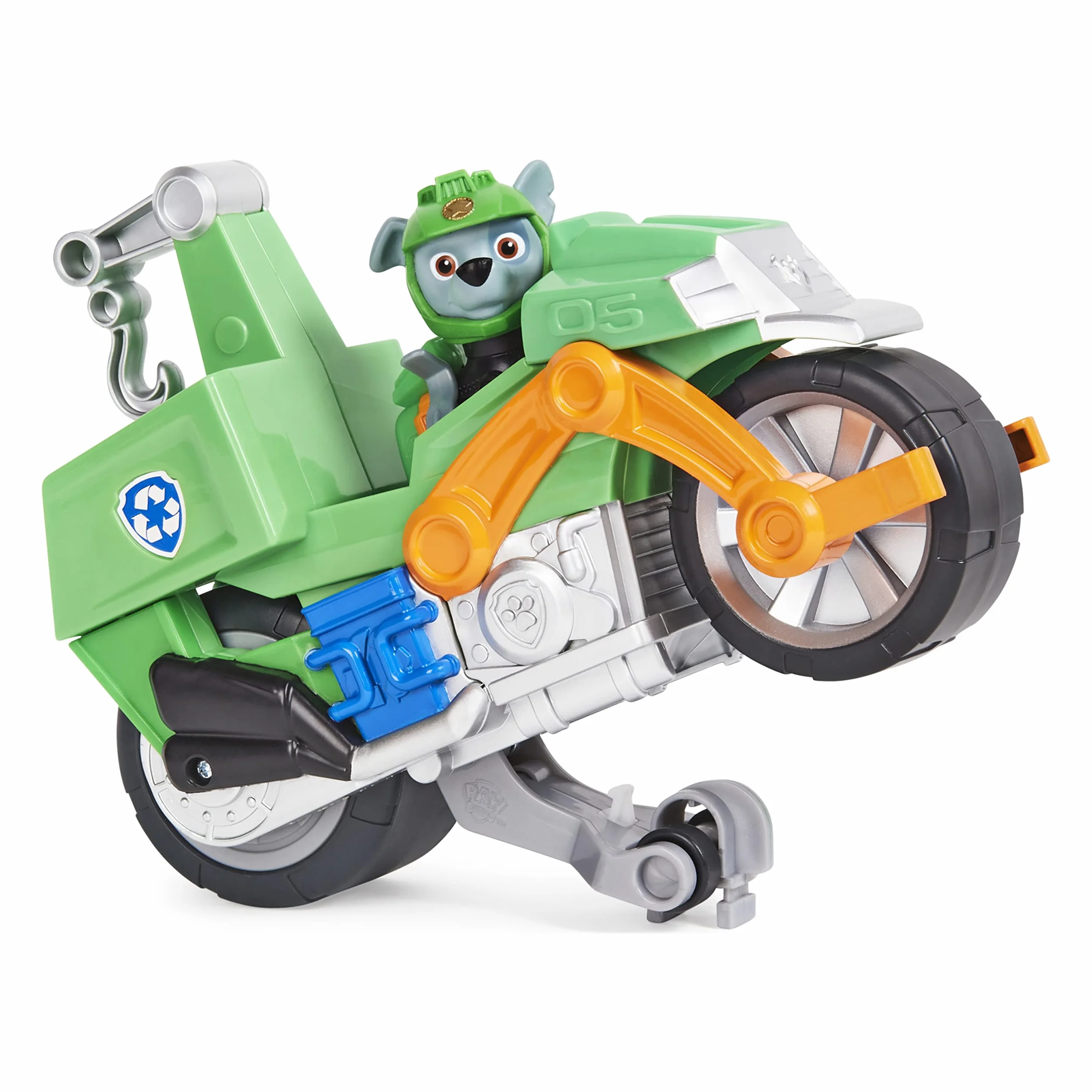 Paw Patrol Rocky Motocykl Zielony
