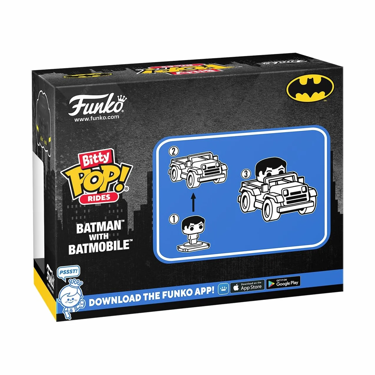 Funko Pop! Bitty Ride DC Batman z mobilnym nietoperzem