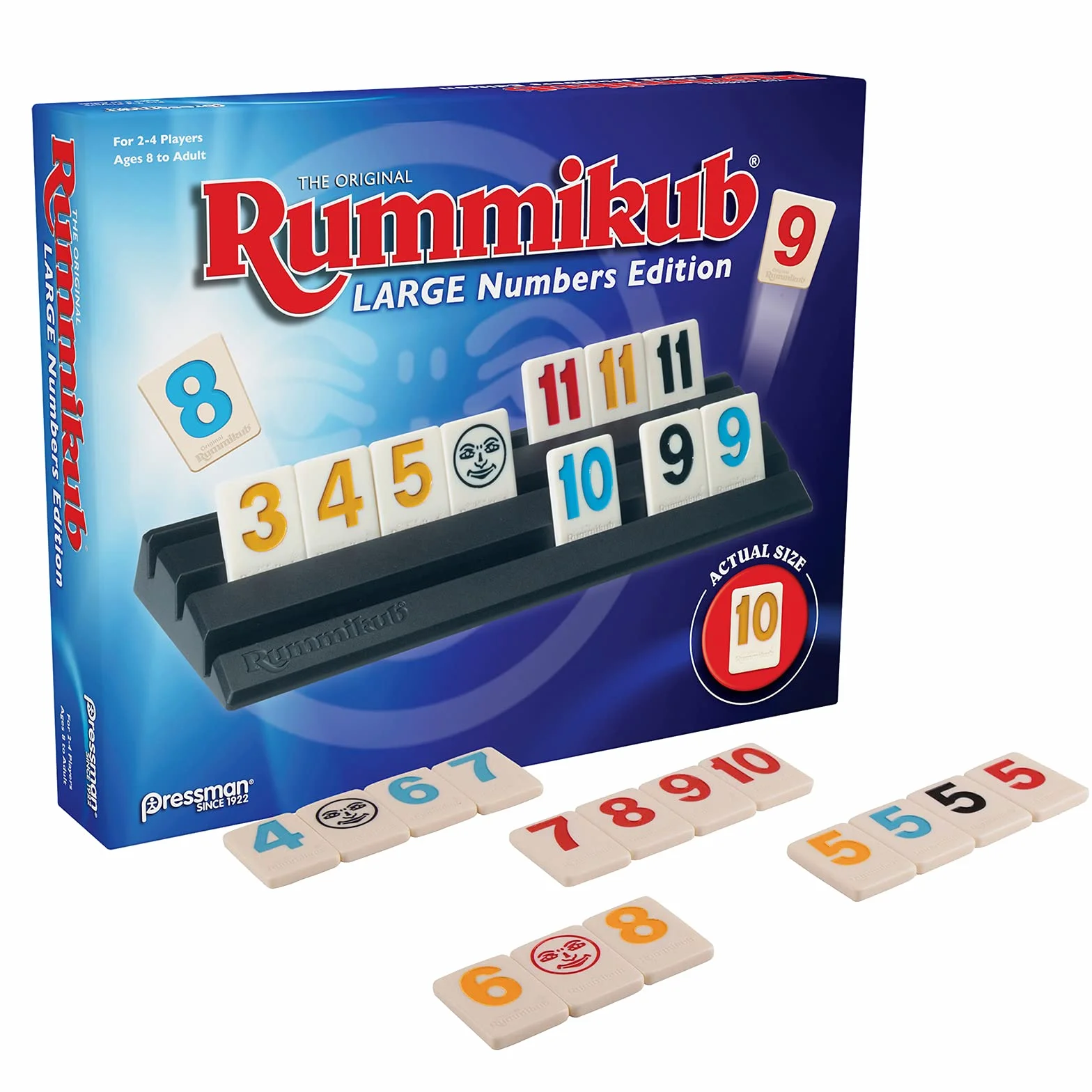 Pressman Toy Rummikub: Large Numbers Edition