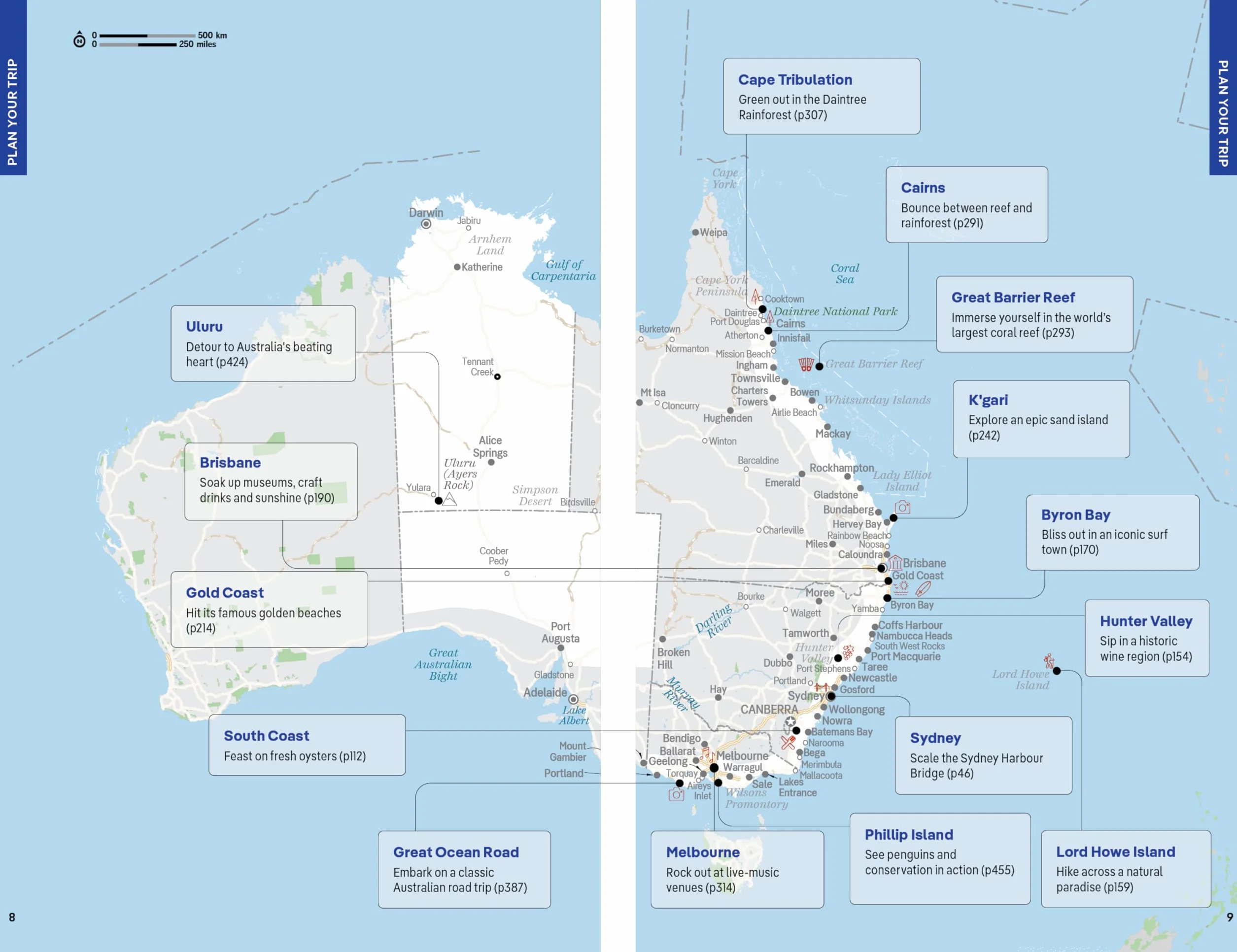 East Coast Australia 8ed -anglais-: Detailed Itineraries Travel Like a Local Insider Tips Covers Sydney & New South Wales, Melbourne & Victoria, Queensland, Outback Australia and More