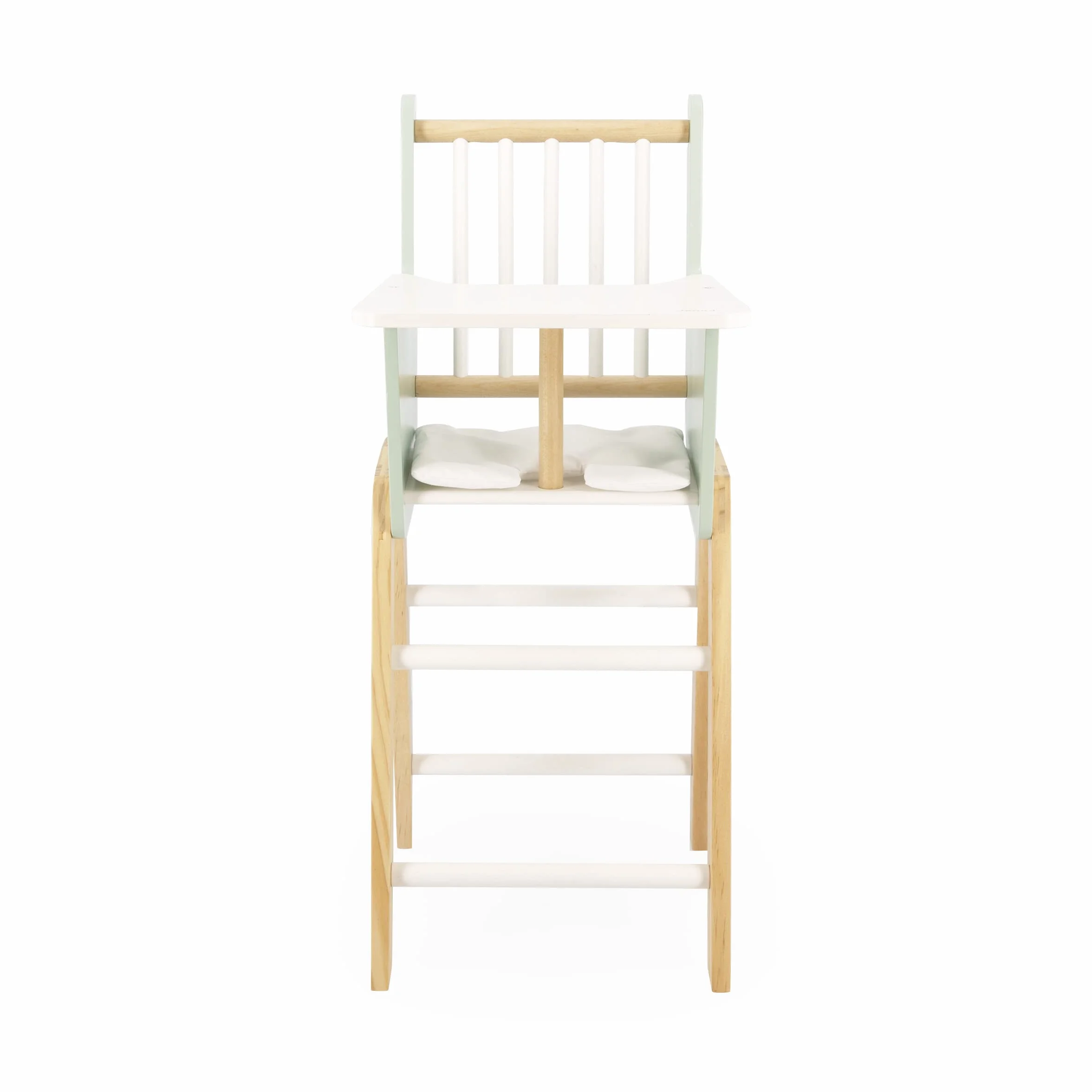 JANOD Zen Drewniany Wysokie krzesełko FSC-zabawka imitacja - akcesoria dla psi i lalki do 42 cm - od 3 lat, J05901, zielony, 22,5 x 28 x 53