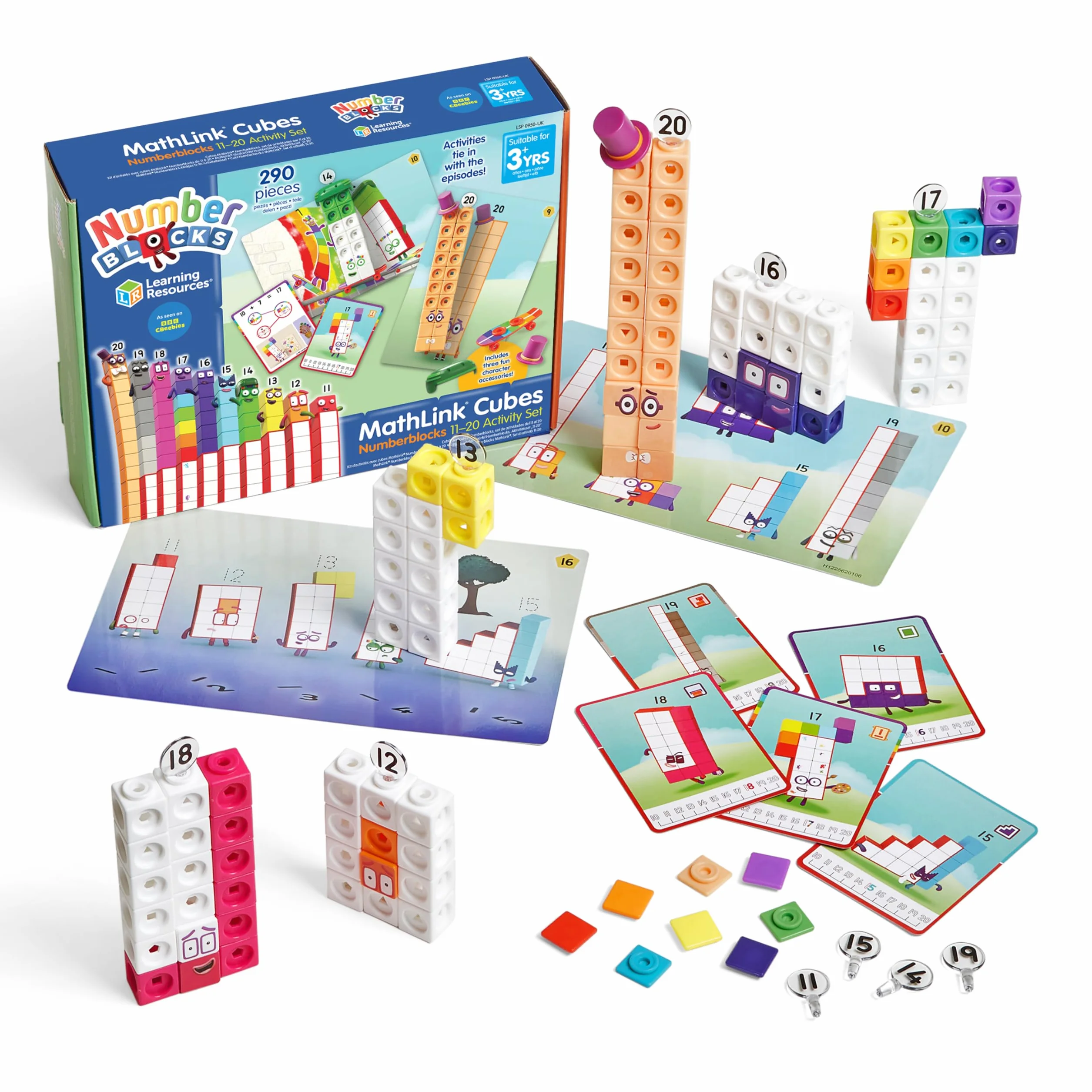 Learning Resources MathLink Kostki Numerbloki 11-20 Aktywność Zestaw