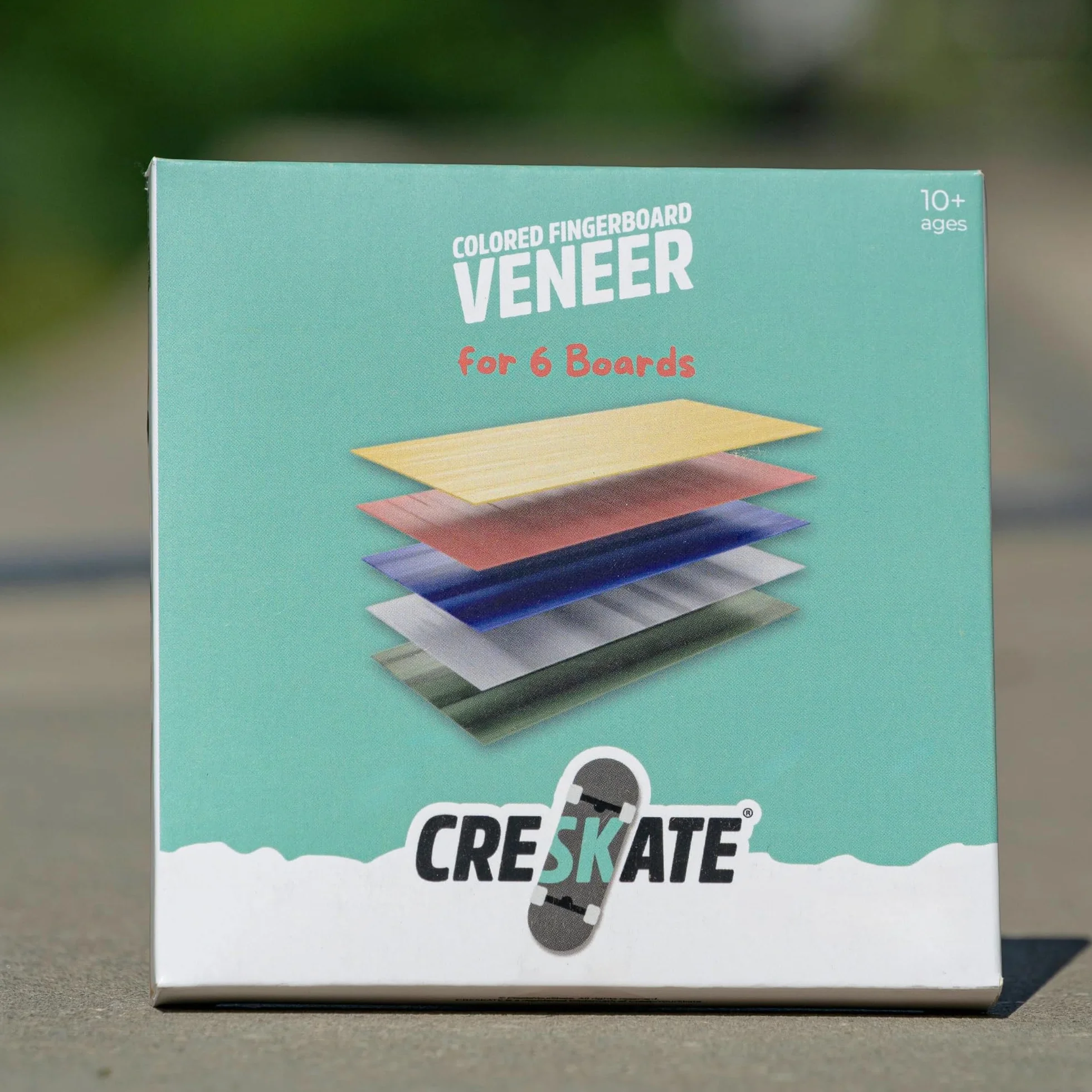 Creskate - Kolorowe płyty MDF Fingerboard - 6 desek, drewno